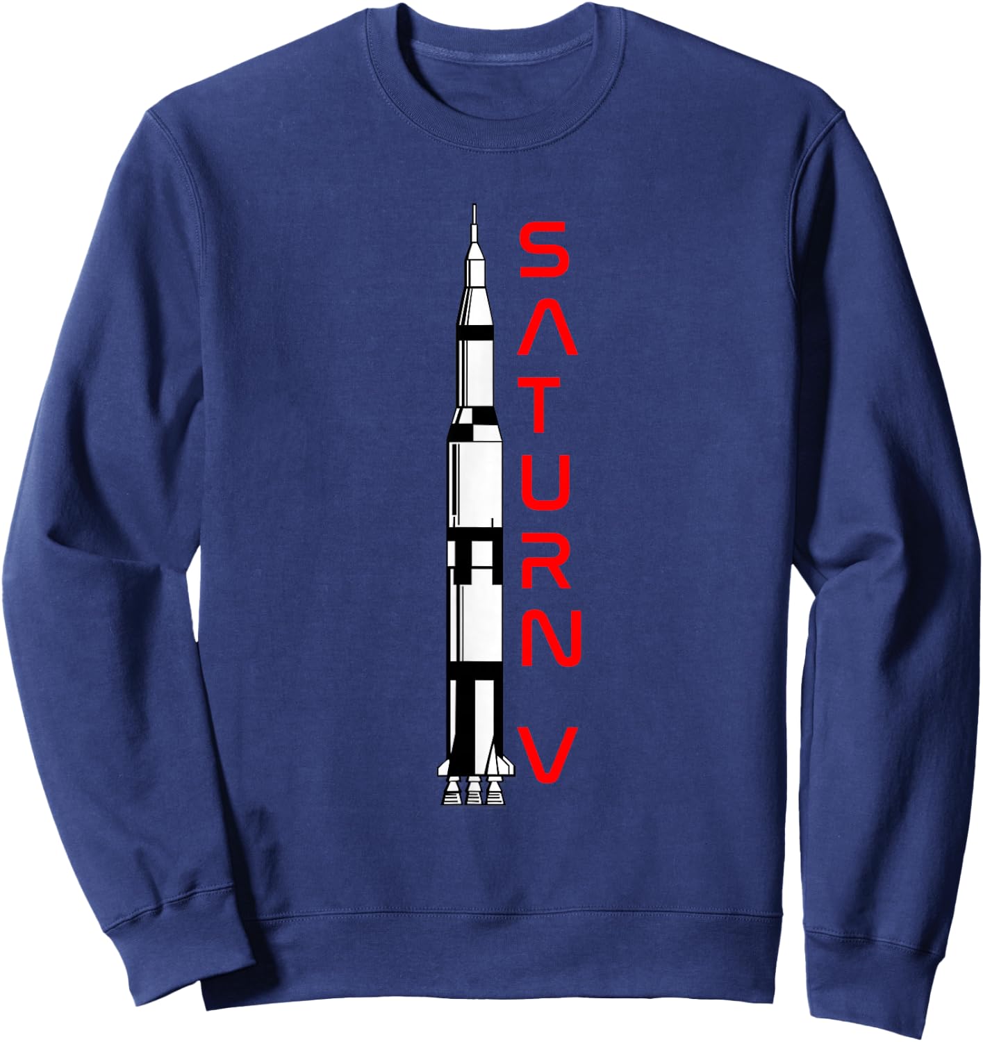 Apollo 11 Saturn V Moon Rocket Space Sweatshirt - Sweatshirt | Navy
