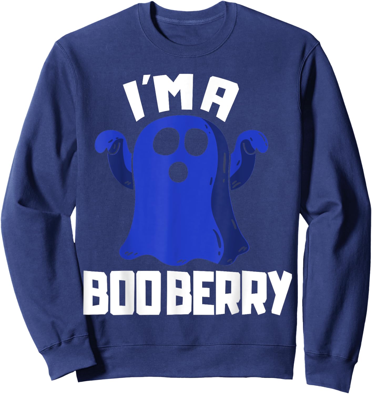 Boo Berry Halloween Funny Blueberry for Berries Fans Sweatshirt - Sweatshirt | Navy