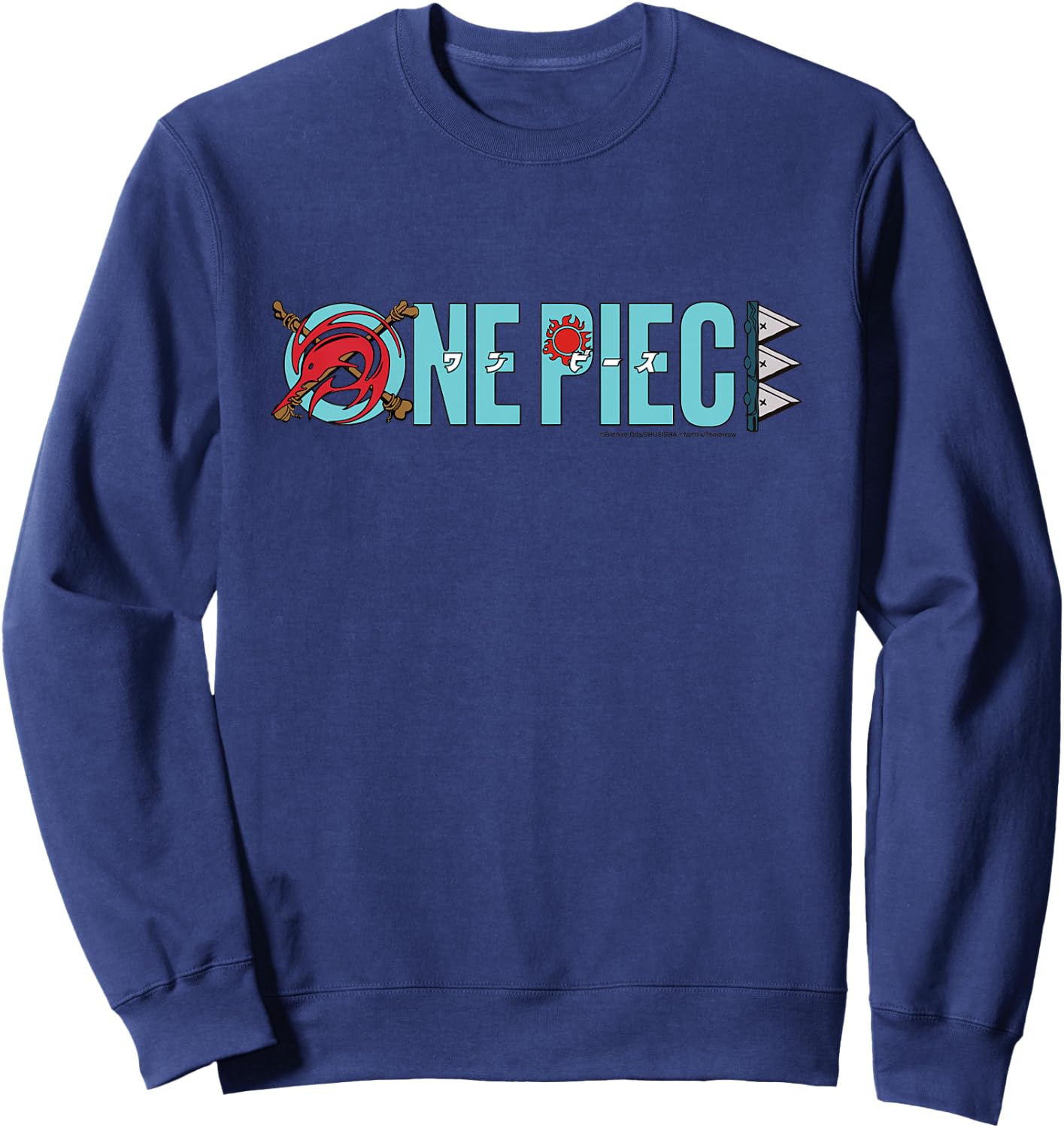 Children's Badge One Piece Arlong Anime Kids , Blue, 2 Sweatshirt - Sweatshirt | Navy