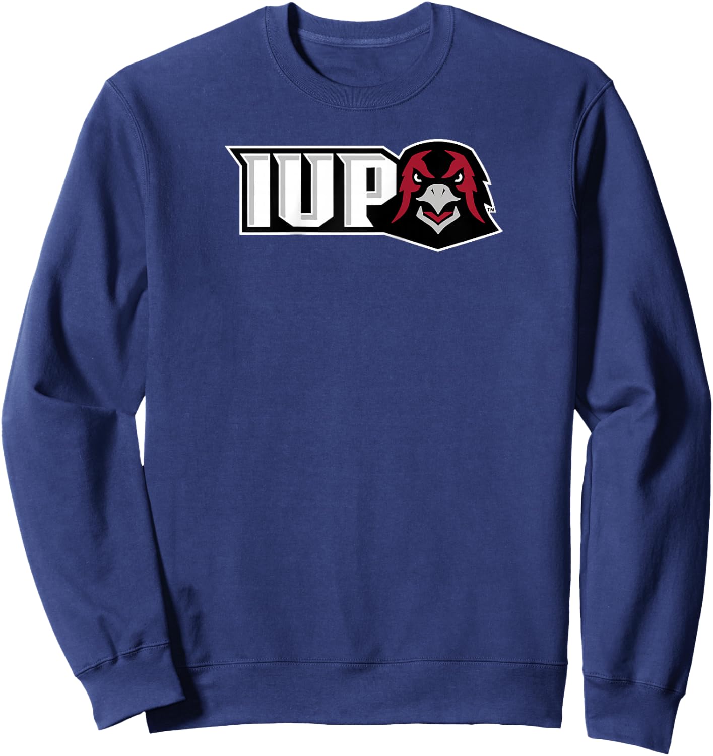 Indiana University Pennsylvania Hawks | IUP NCAA | IUPHC003 Raglan Baseball Sweatshirt - Sweatshirt | Navy