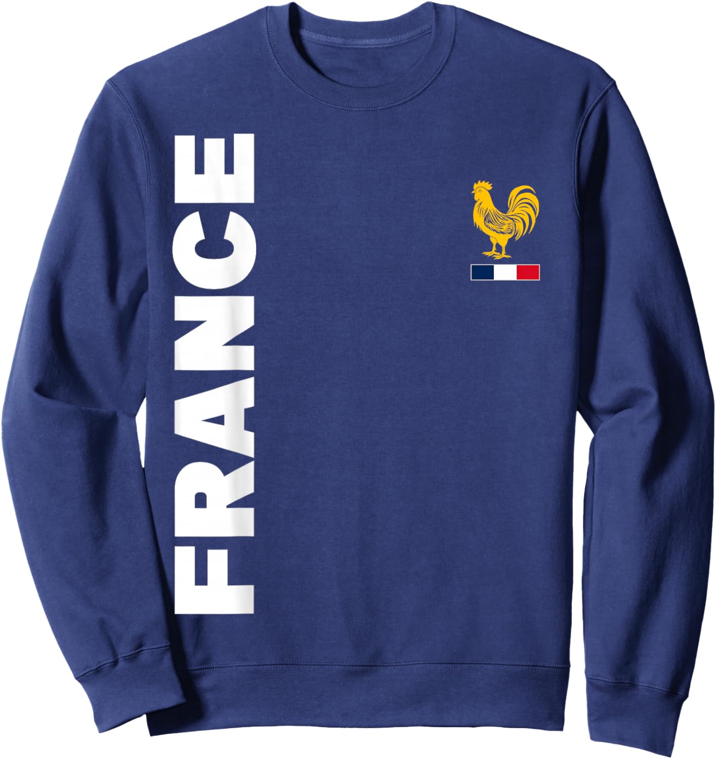 French Fan Flag France , blue Sweatshirt - Sweatshirt | Navy