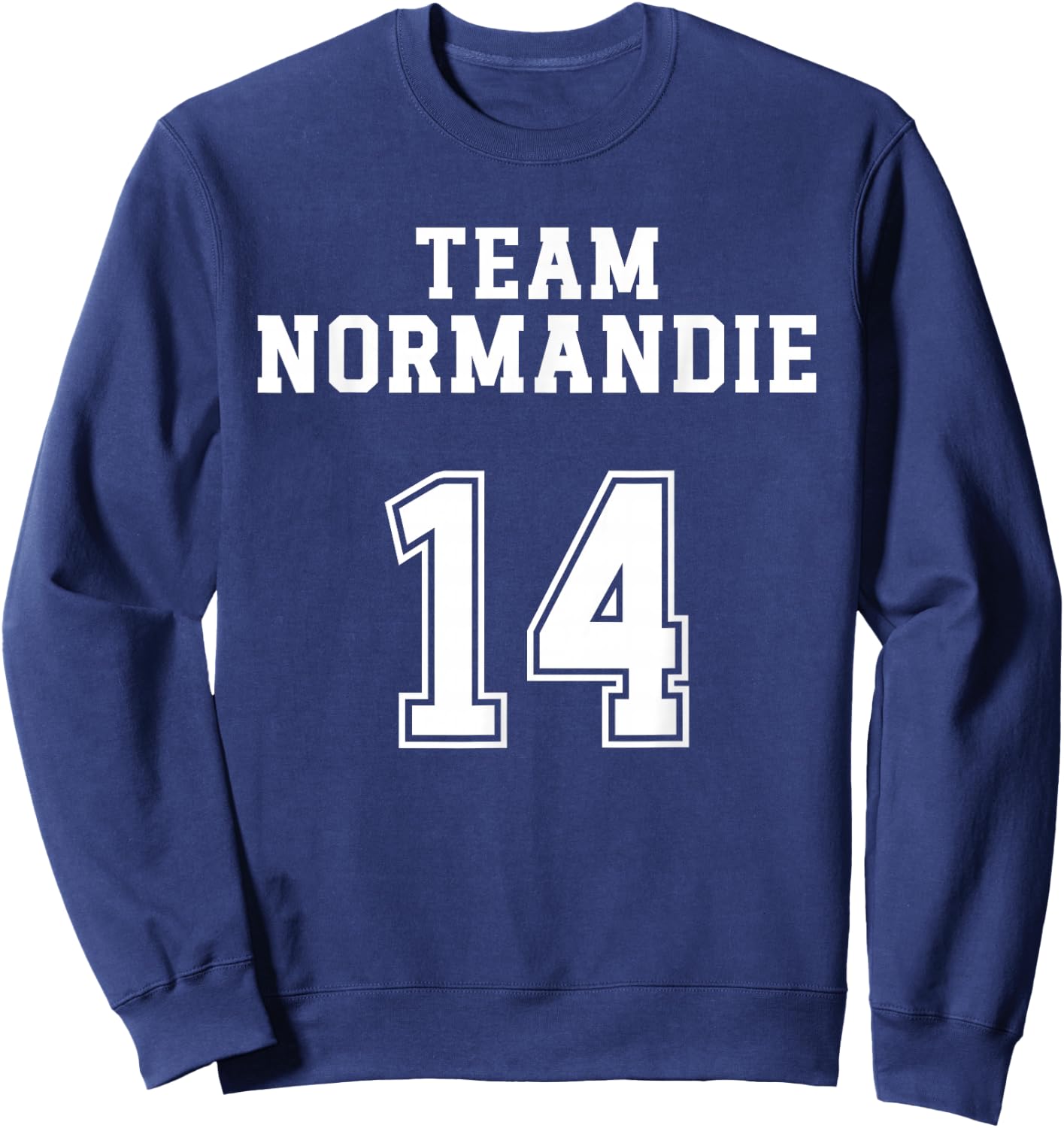 Normandy Humour Norman Team Normandy Calvados Region , Black, S Sweatshirt - Sweatshirt | Navy