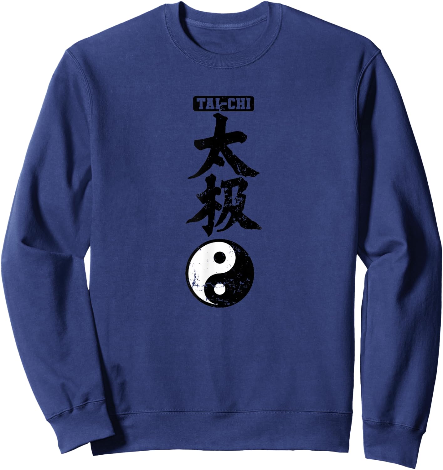 Tai Chi Chinesische Schriftzeichen Yin Yang Sweatshirt - Sweatshirt | Navy