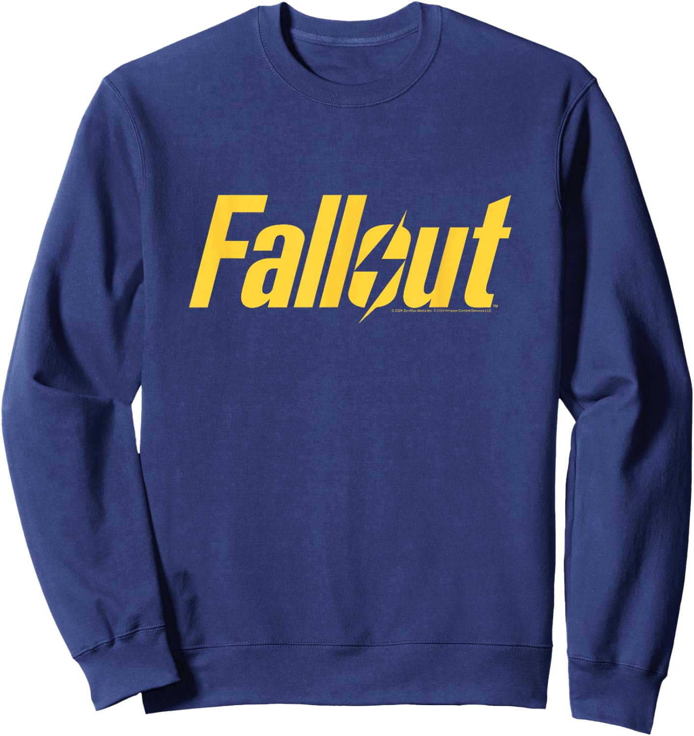 Fallout TV Series Yellow Lightning Logo , black Sweatshirt - Sweatshirt | Navy