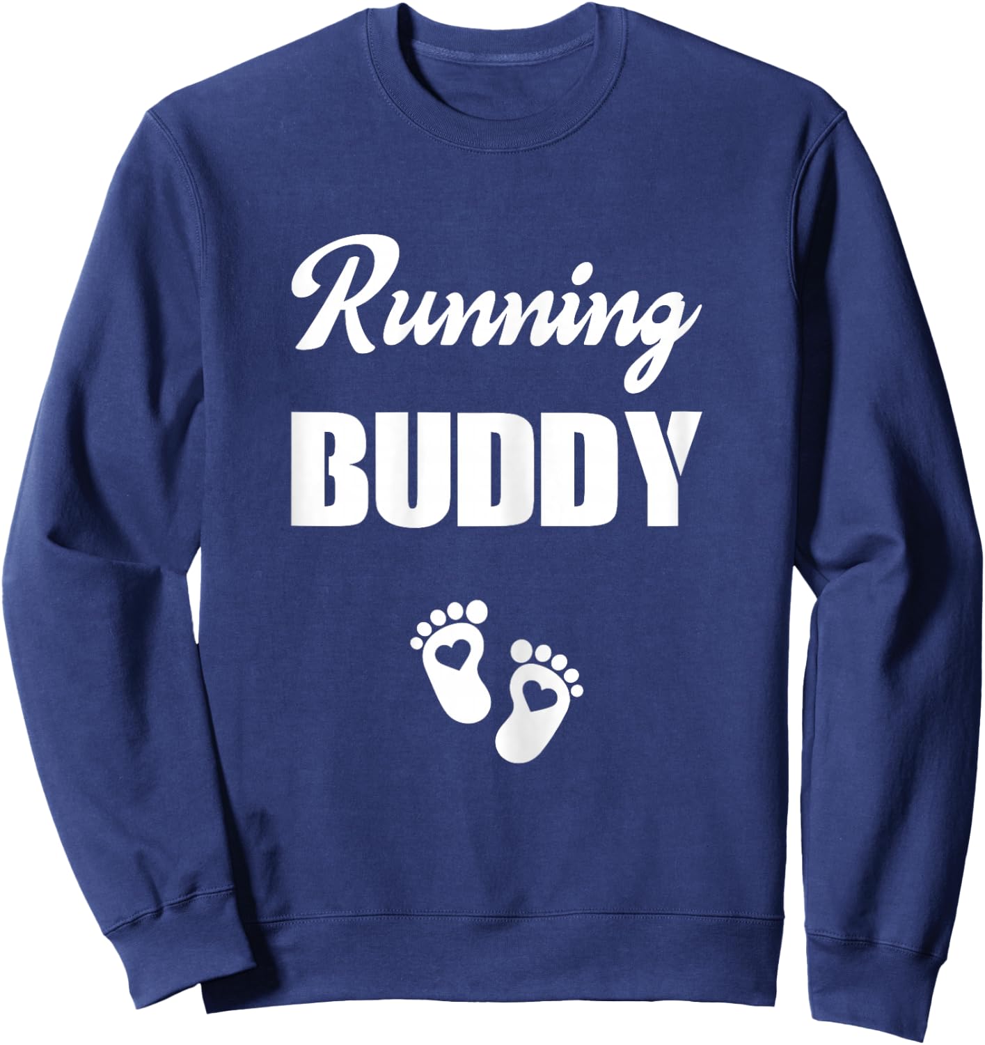 Pregnancy Announcement Gender Running Buddy Pouch Boy Girl Sweatshirt - Sweatshirt | Navy