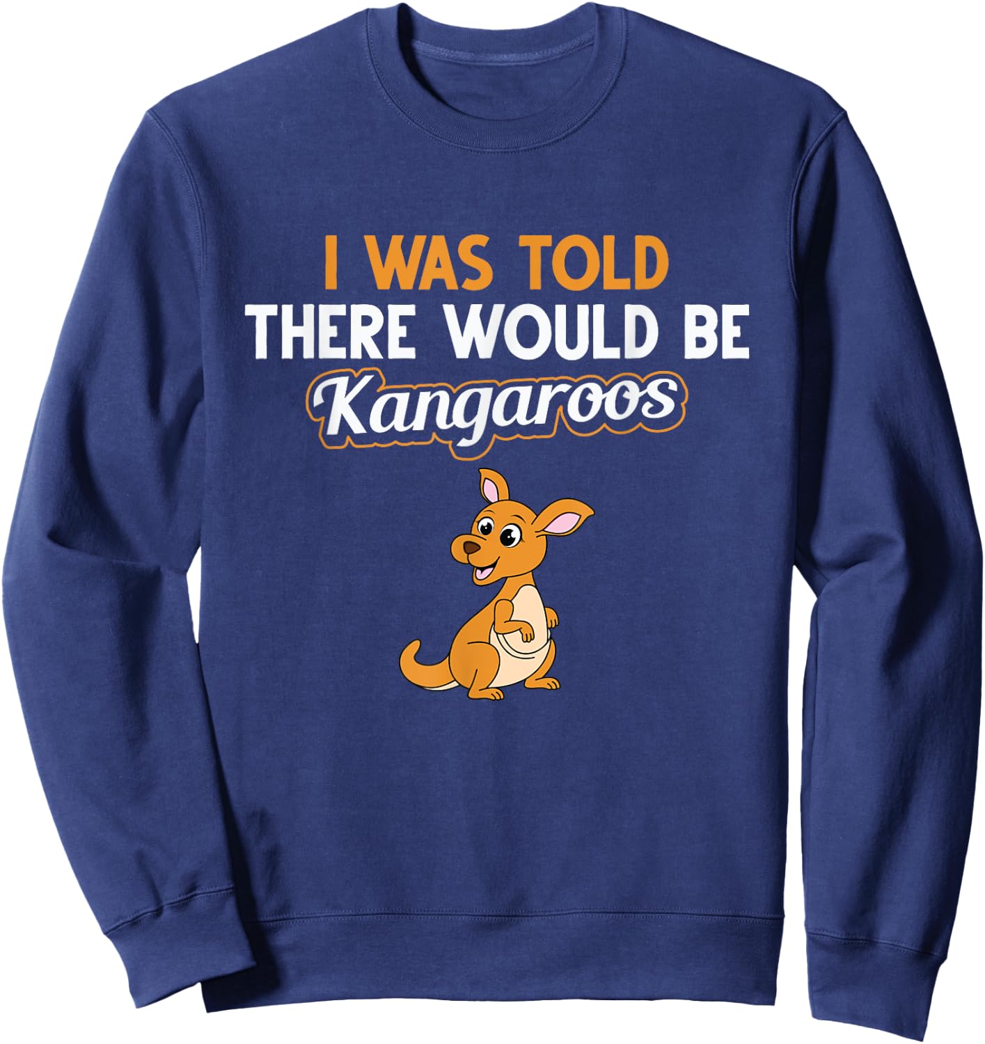 Kangaroo Design Men Women Boys Girls Kids Kangaroo Animal Sweatshirt - Sweatshirt | Navy
