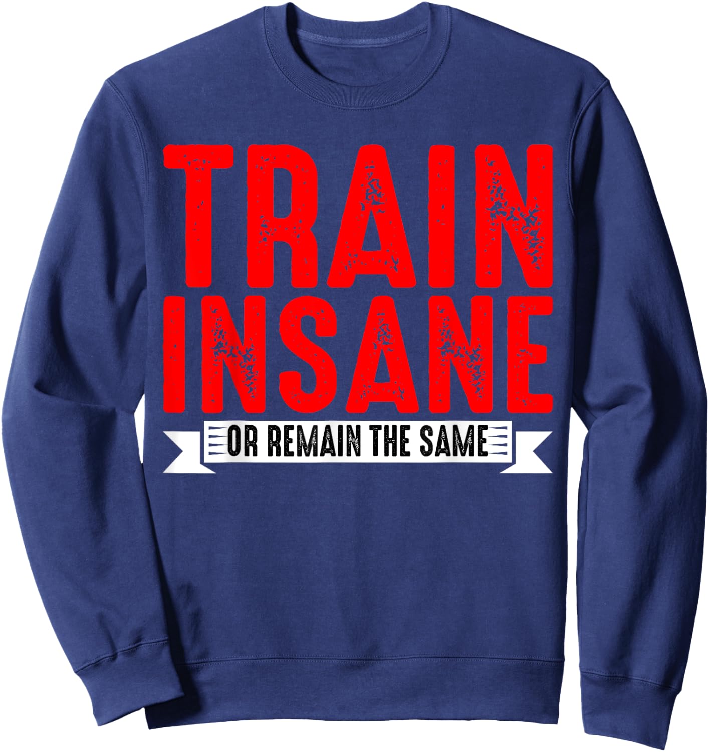 Train Insane Or Remain The Same Sweatshirt - Sweatshirt | Navy