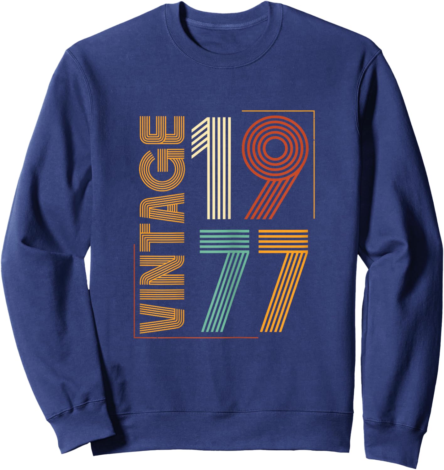 Vintage 1977 Women Limited Edition BDay 1977 Birthday Sweatshirt - Sweatshirt | Navy