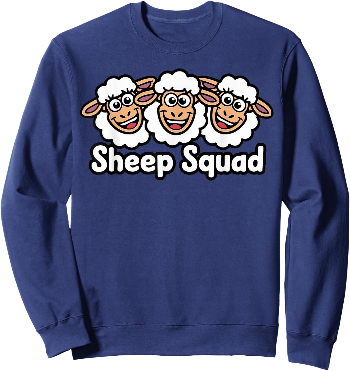 Sheep Squad for Sheep Lover Shirt | Cool Sheep Sweatshirt - Sweatshirt | Navy