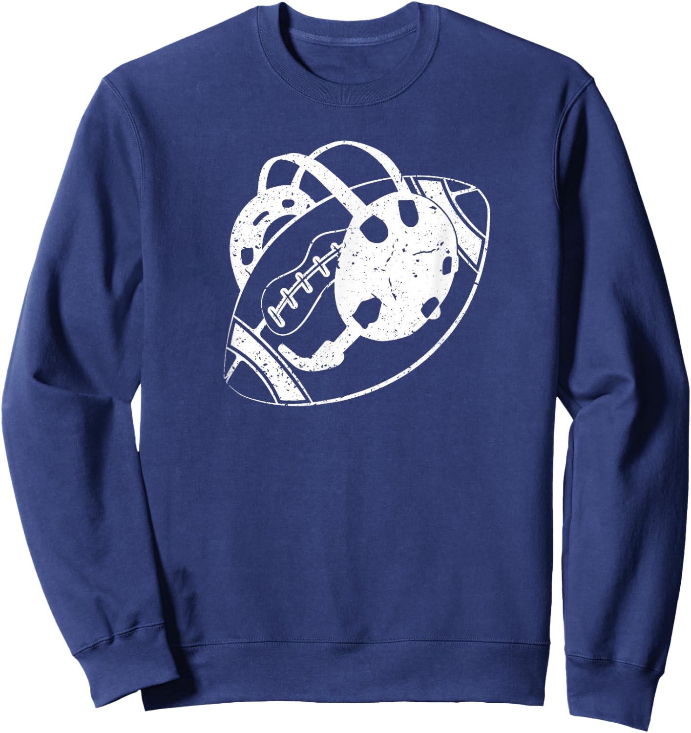 Football and Wrestling Two Sports Athlete, Wrestling Football Sweatshirt - Sweatshirt | Navy