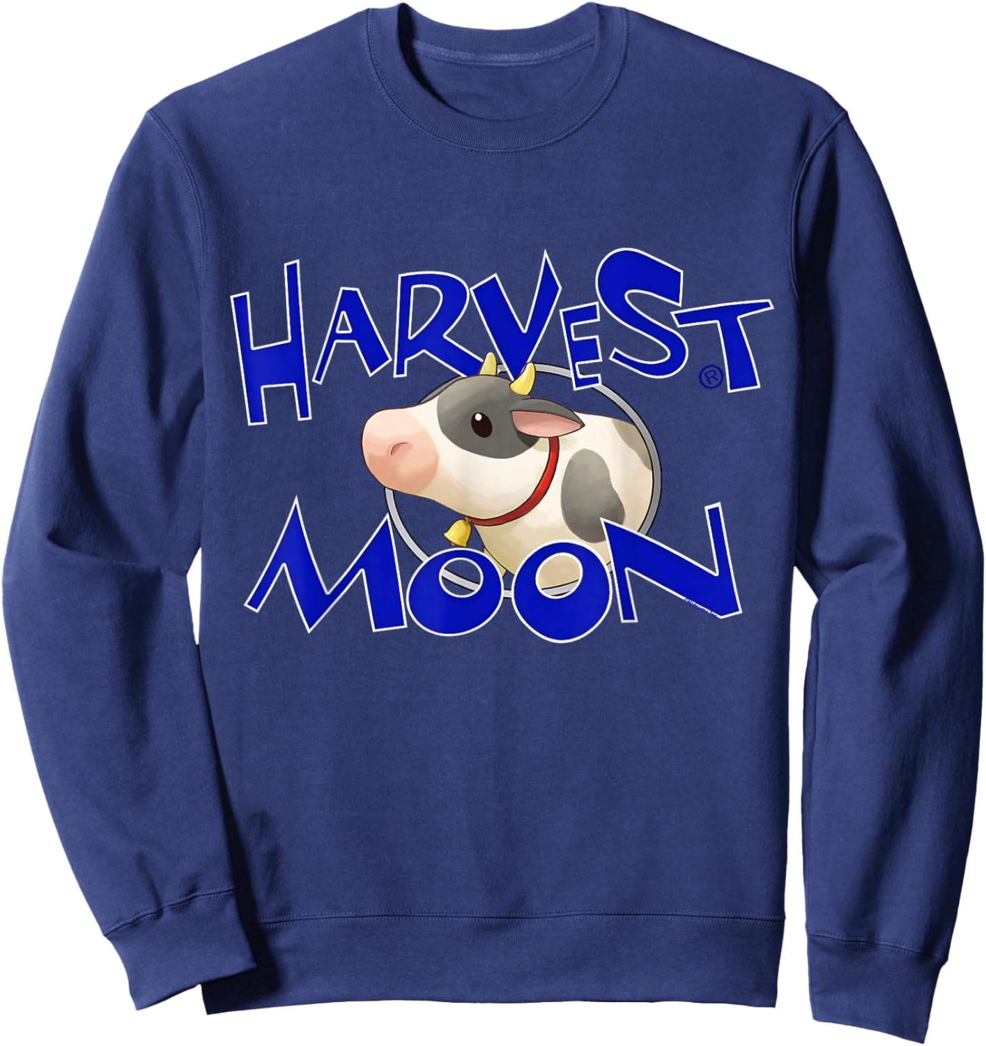 Official Harvest Moon Cow Sweatshirt - Sweatshirt | Navy