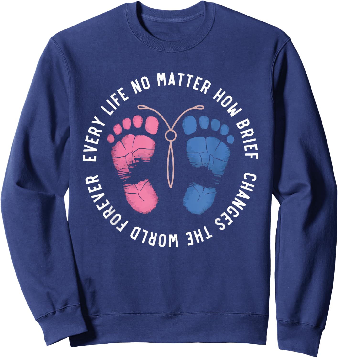 Pregnancy And Infant Loss Awareness Miscarriage Sweatshirt - Sweatshirt | Navy