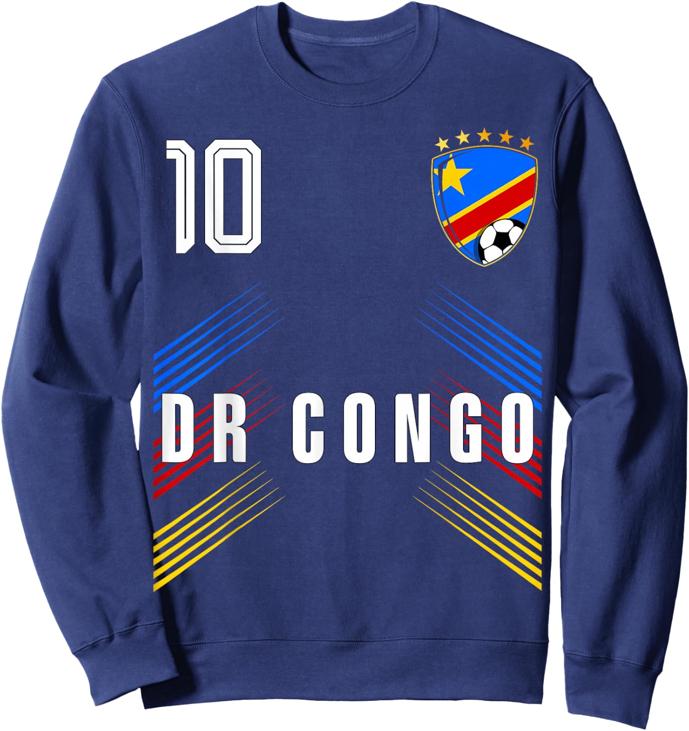 DR Congo Flag Congolese Pride Lovers Sweatshirt - Sweatshirt | Navy