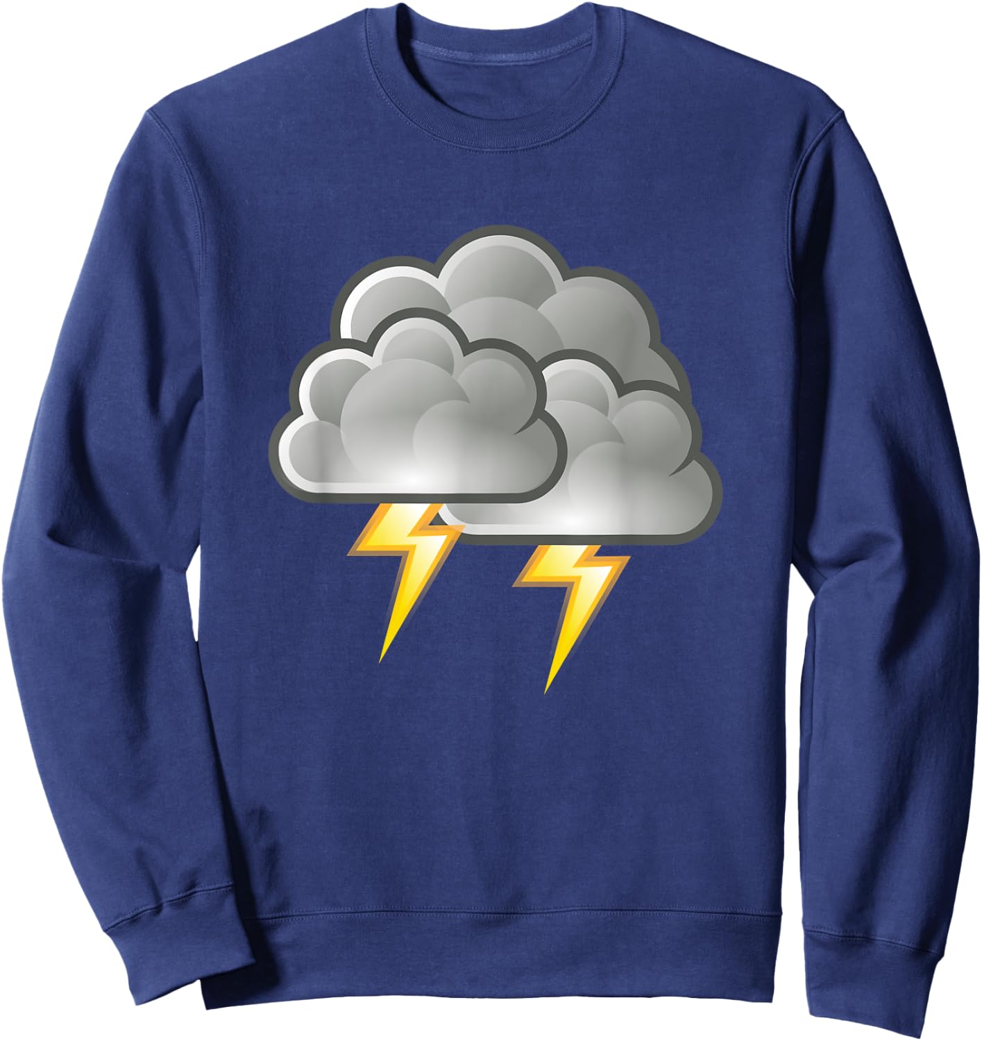 Clouds With Lightning Halloween Costume Funny Halloween Sweatshirt - Sweatshirt | Navy