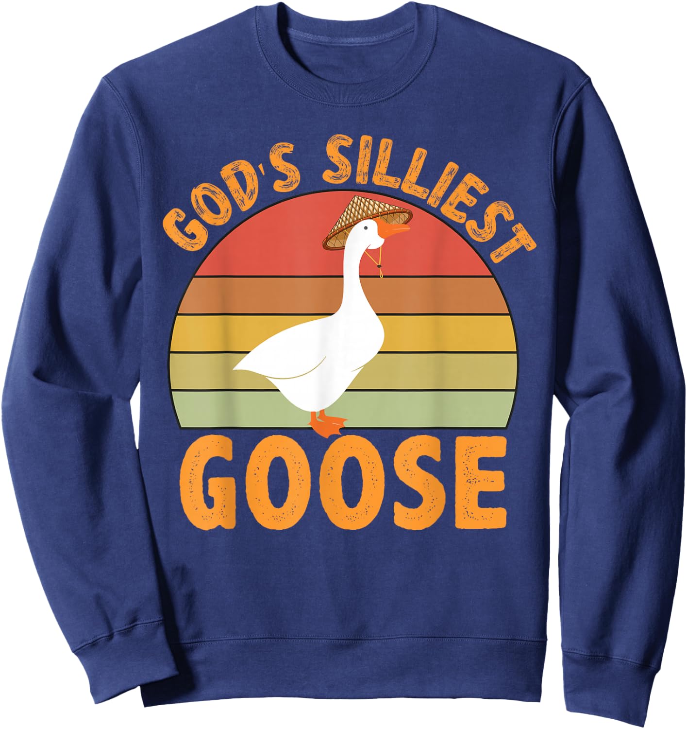 God's Silliest Goose Sweatshirt - Sweatshirt | Navy