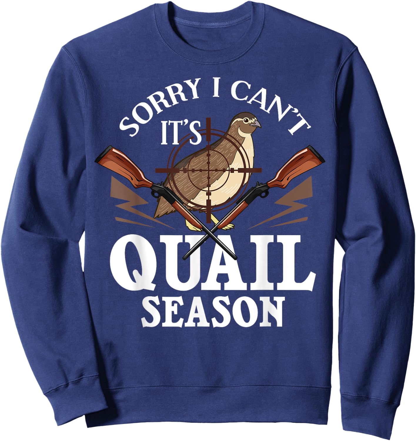 Quail Hunting Bird Hunter Season Sweatshirt - Sweatshirt | Navy