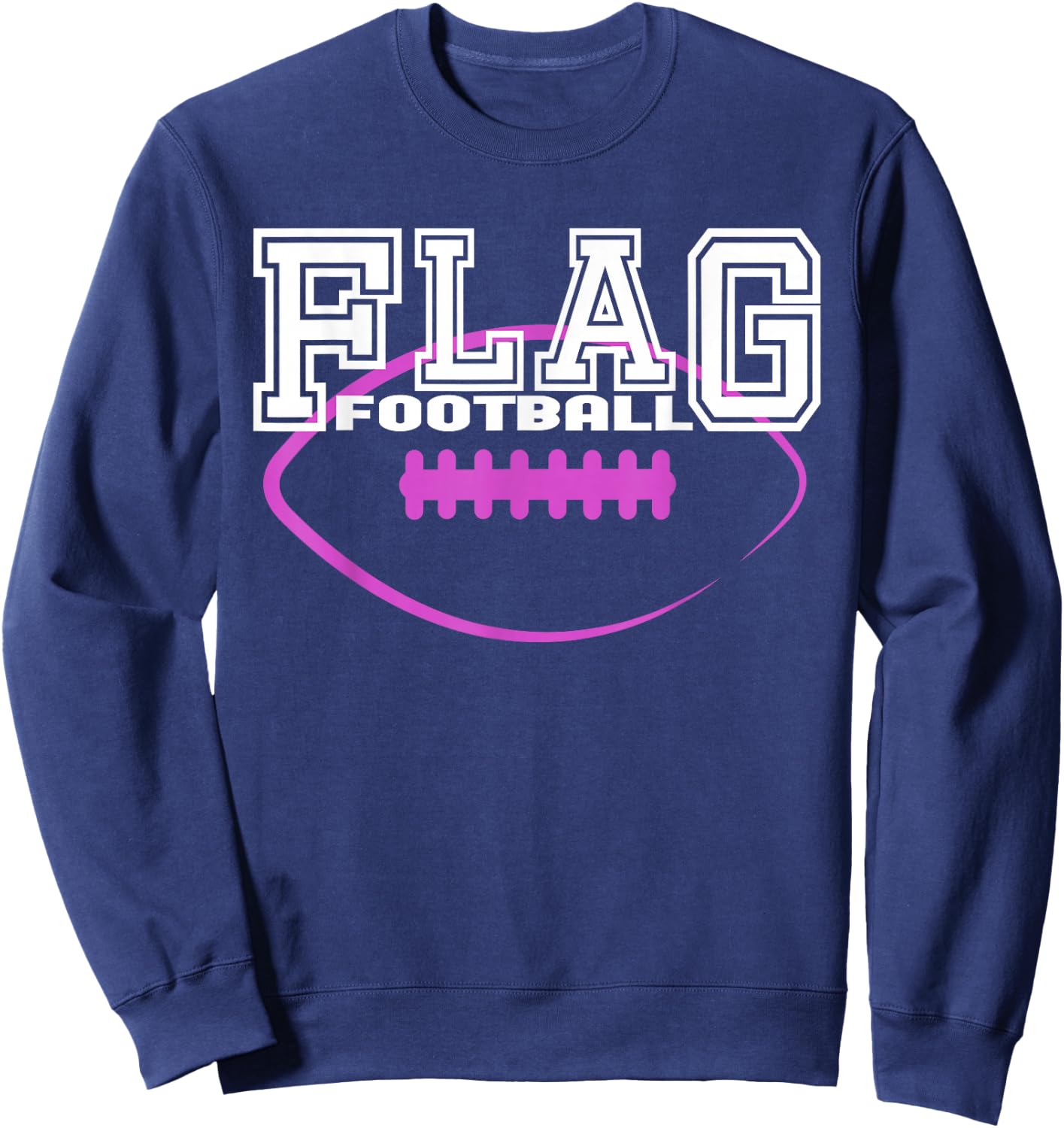 Flag Football Girls' Team Players Sweatshirt - Sweatshirt | Navy