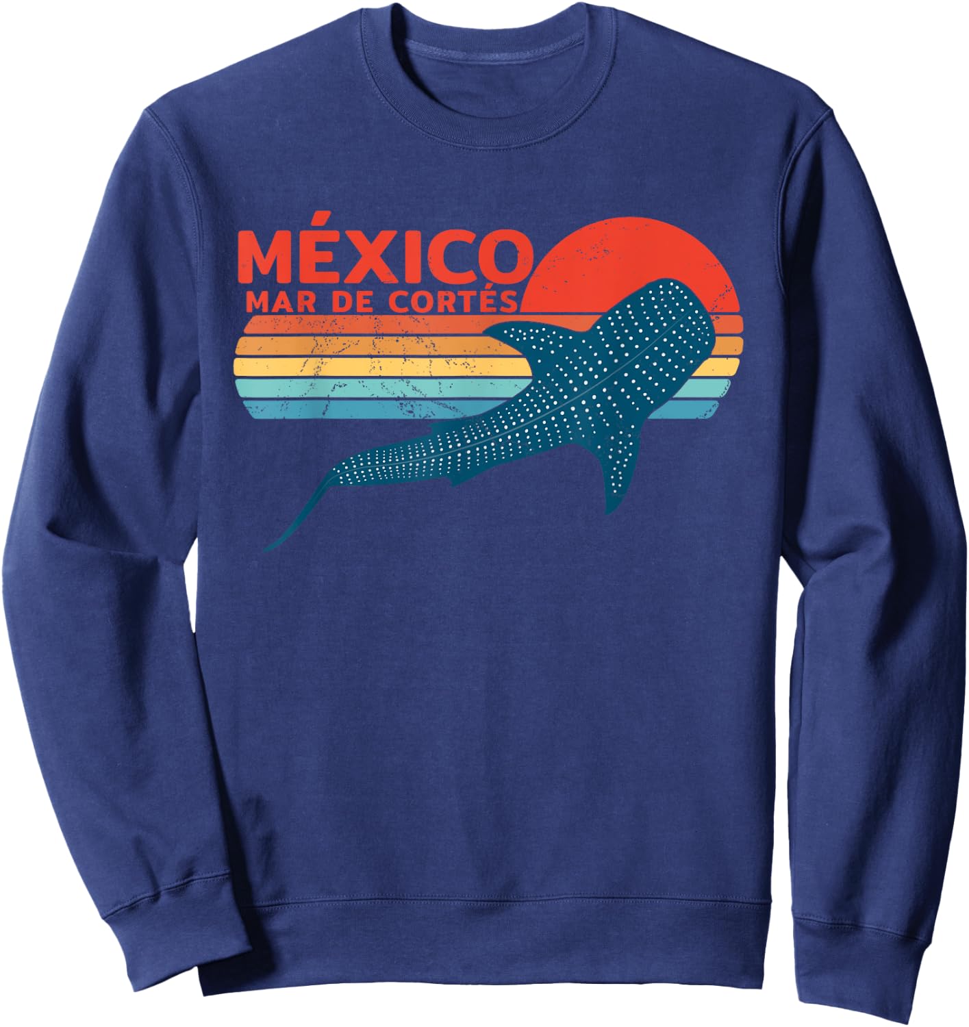 Whale Shark Sea of Cortez Mexico Sweatshirt - Sweatshirt | Navy