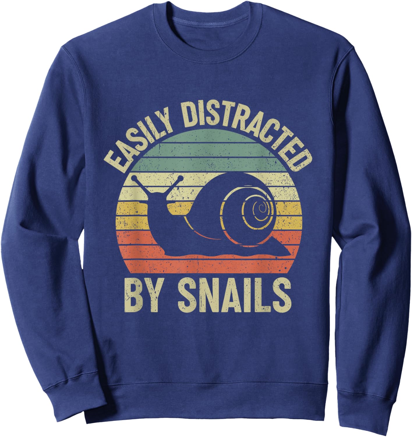Easily Distracted by Snails Sweatshirt - Sweatshirt | Navy