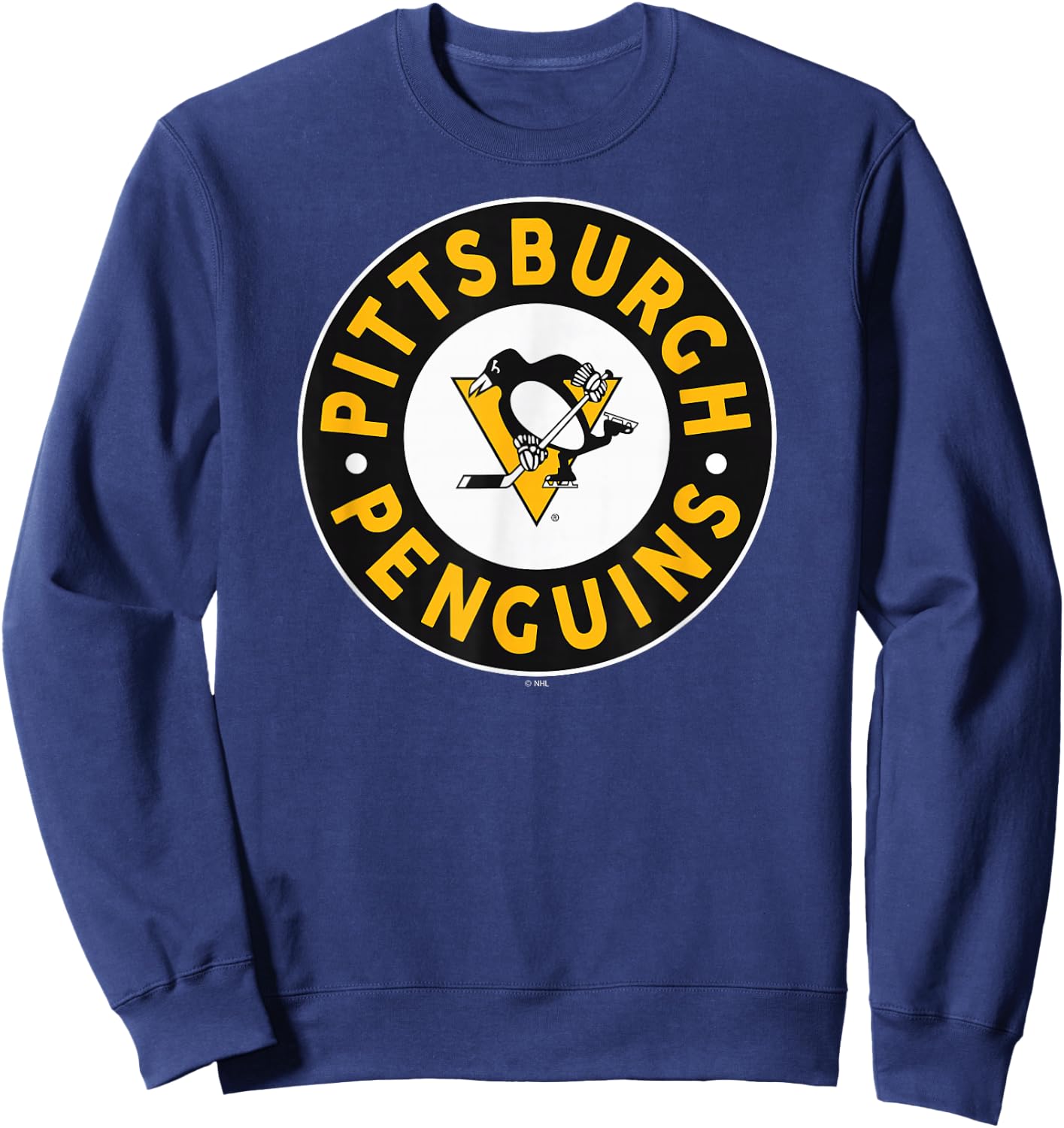 Pittsburgh Penguins Symbol Dark Heather Officially Licensed Sweatshirt - Sweatshirt | Navy
