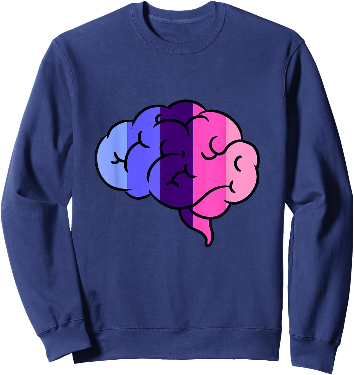 Omnisexual Brain Omnisexual Pride Sweatshirt - Sweatshirt | Navy