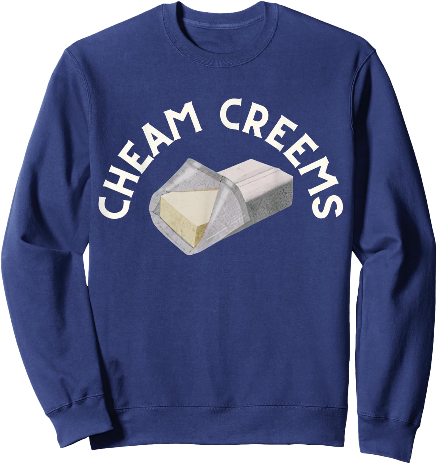 Cheam Creems Funny Vintage Sweatshirt - Sweatshirt | Navy