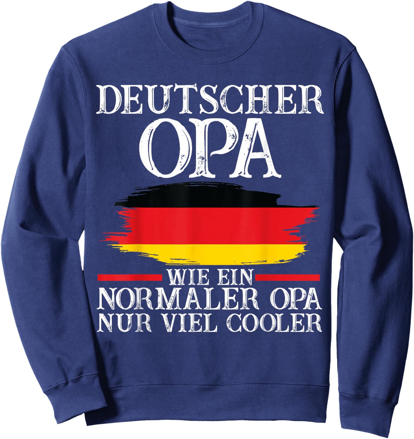 Deutscher Opa Deutscher Deutschland Sweatshirt - Sweatshirt | Navy