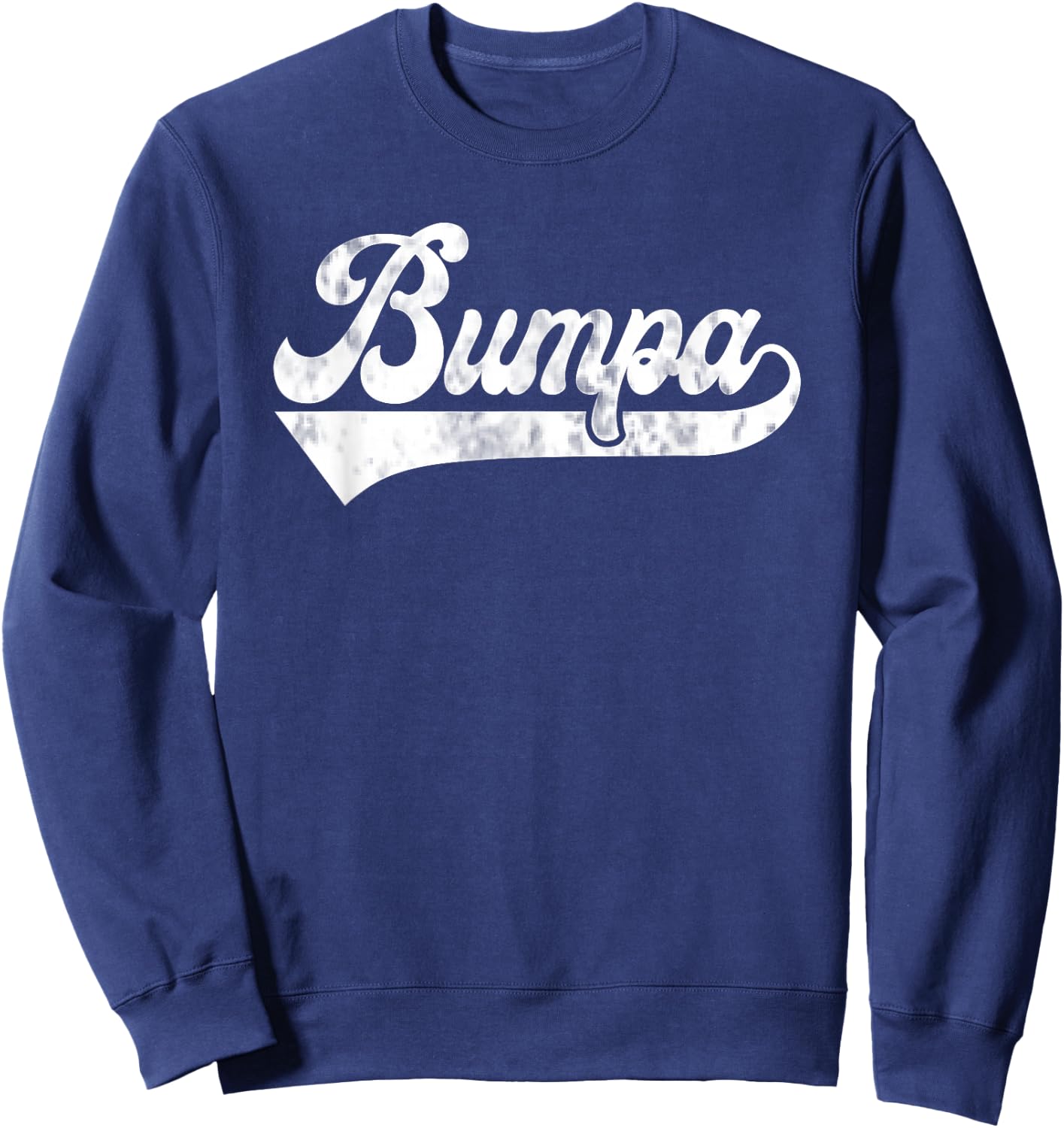 Bumpa Vintage Retro Father's Day for Papa Grandpa Sweatshirt - Sweatshirt | Navy