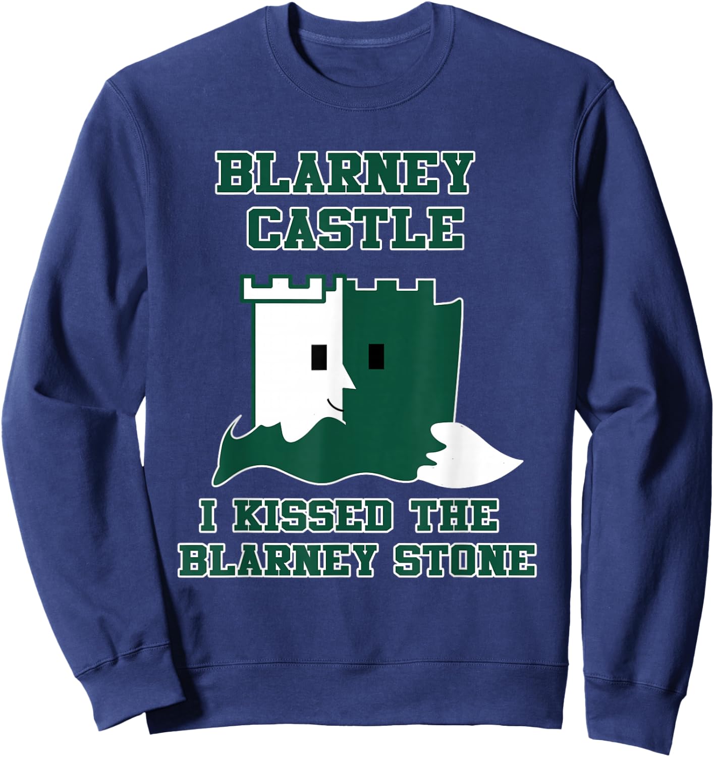 Blarney Castle Ireland Men Women Kids Sweatshirt - Sweatshirt | Navy