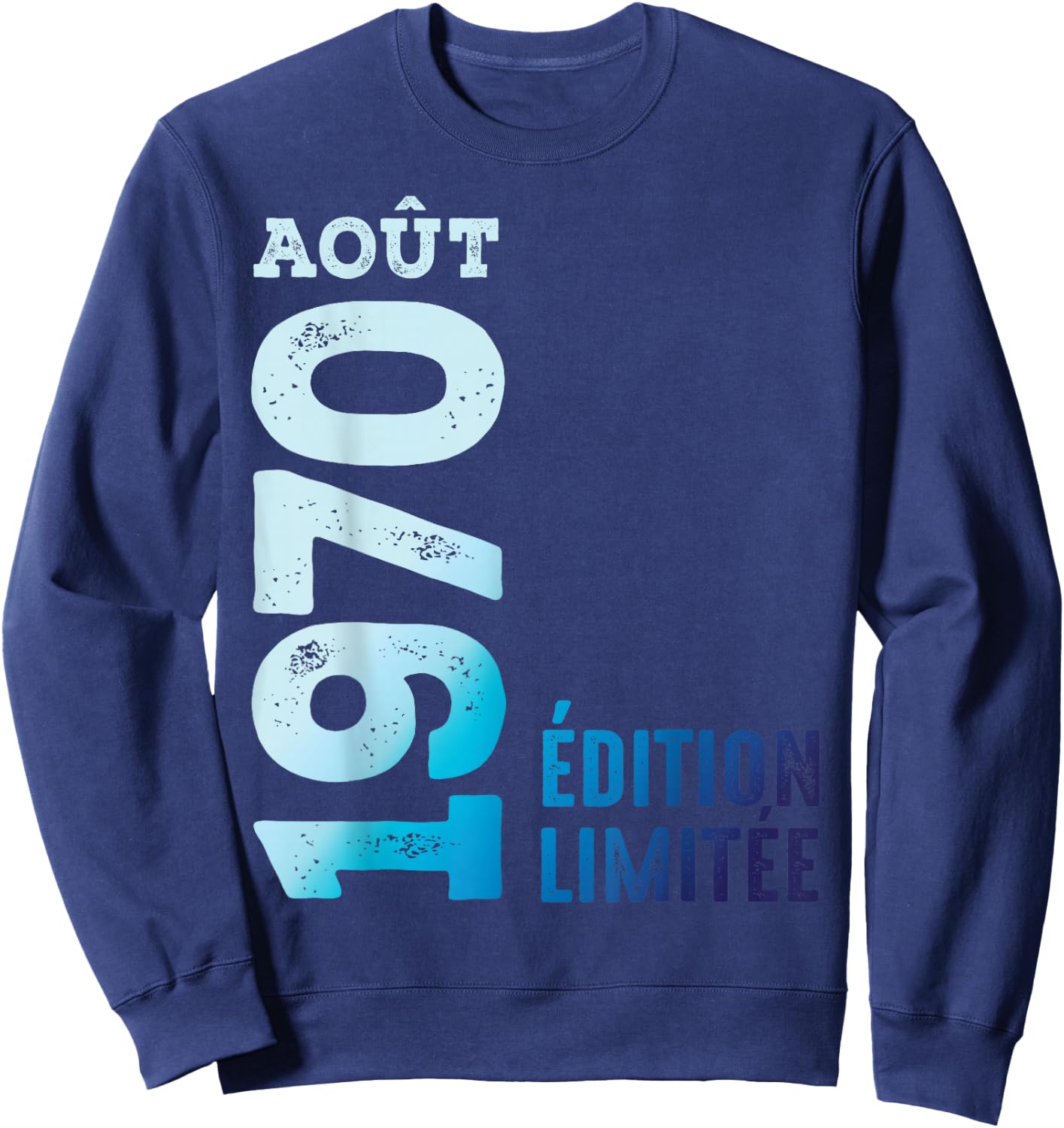 Limited Edition 1970 August 1970 Retro Year 1970 Vintage Sweatshirt - Sweatshirt | Navy