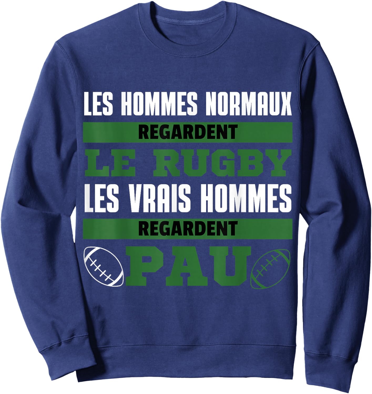 Supporter Rugby Pau Gift Humour Sweatshirt - Sweatshirt | Navy