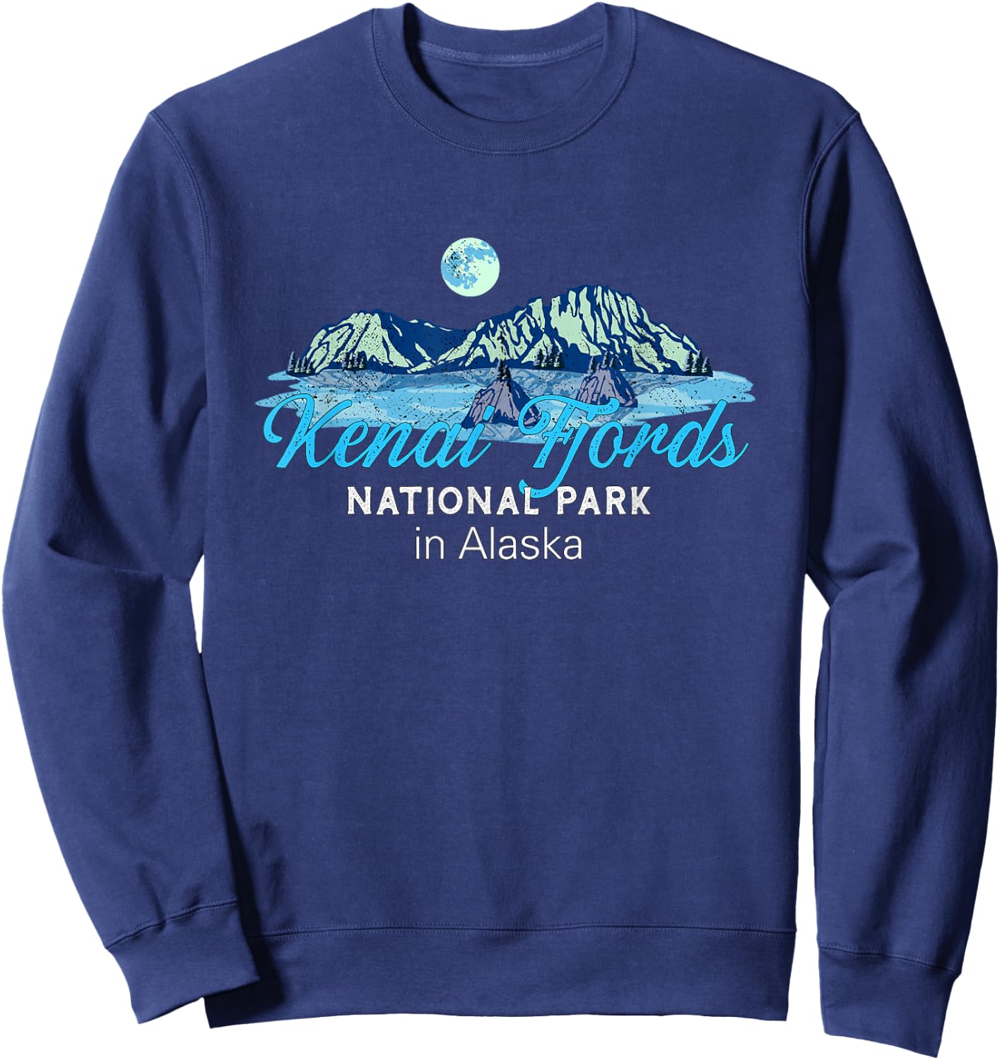 Kenai Fjords National Park Alaska Sweatshirt - Sweatshirt | Navy