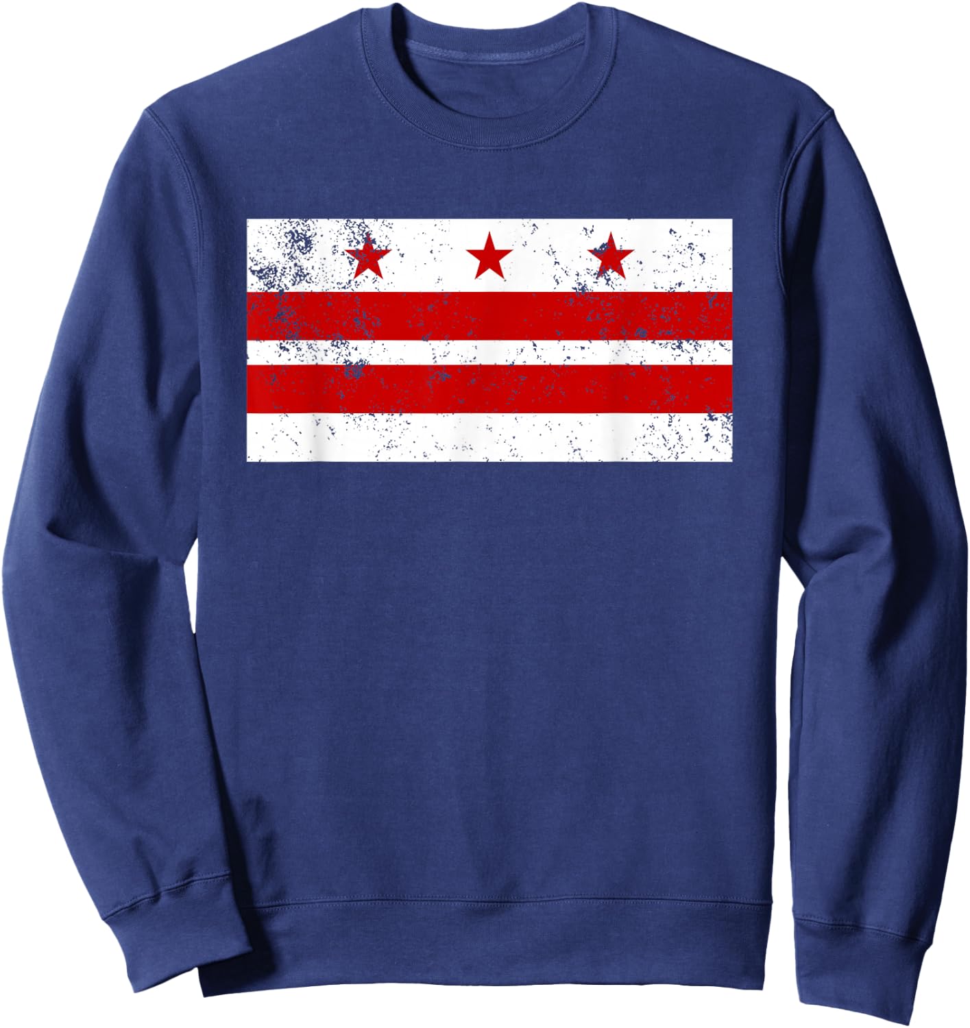 District of Columbia Flag DC Retro Sweatshirt - Sweatshirt | Navy