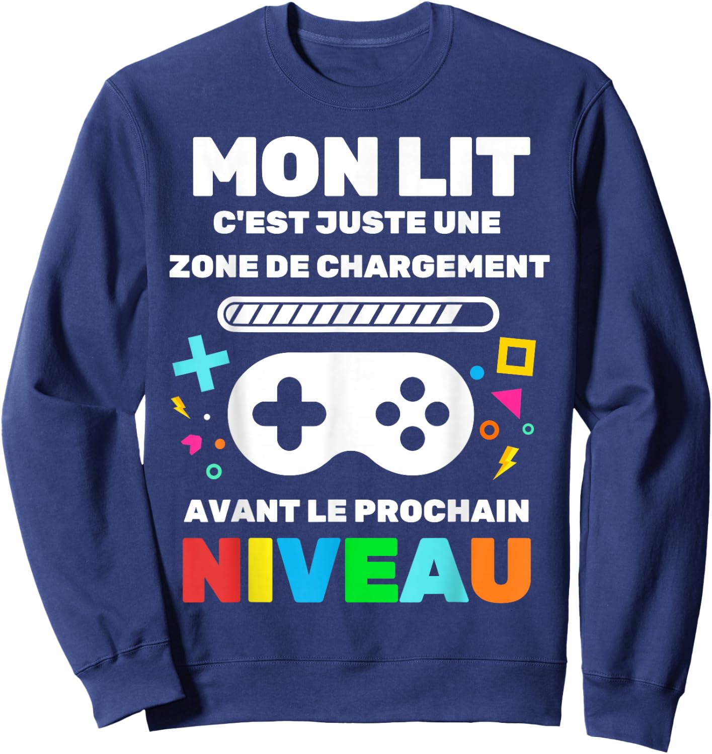 Humor Gamer Gaming Video Games Teen Boy Gamer , Black, S Sweatshirt - Sweatshirt | Navy