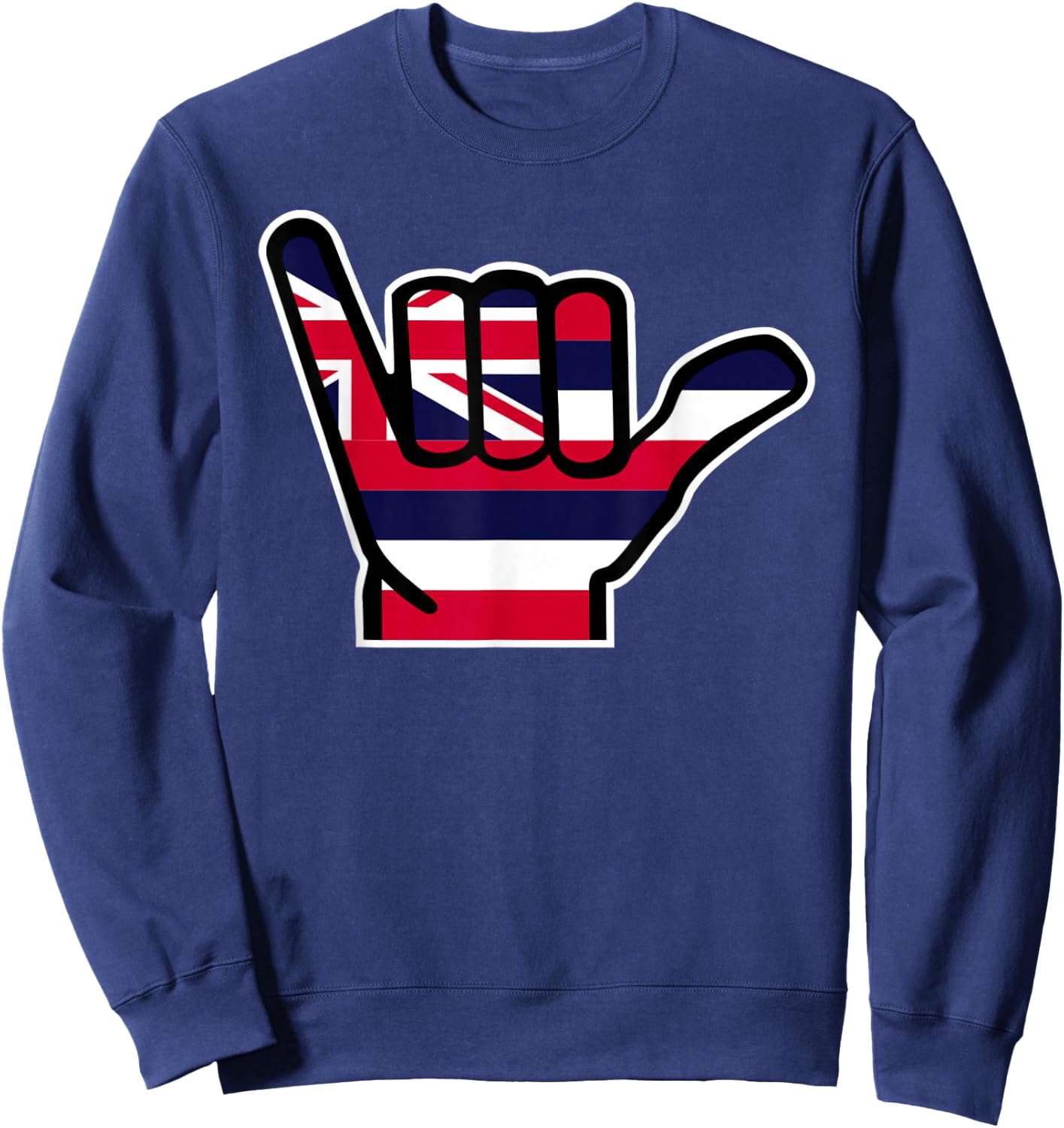 Hawaii hand flag Sweatshirt - Sweatshirt | Navy