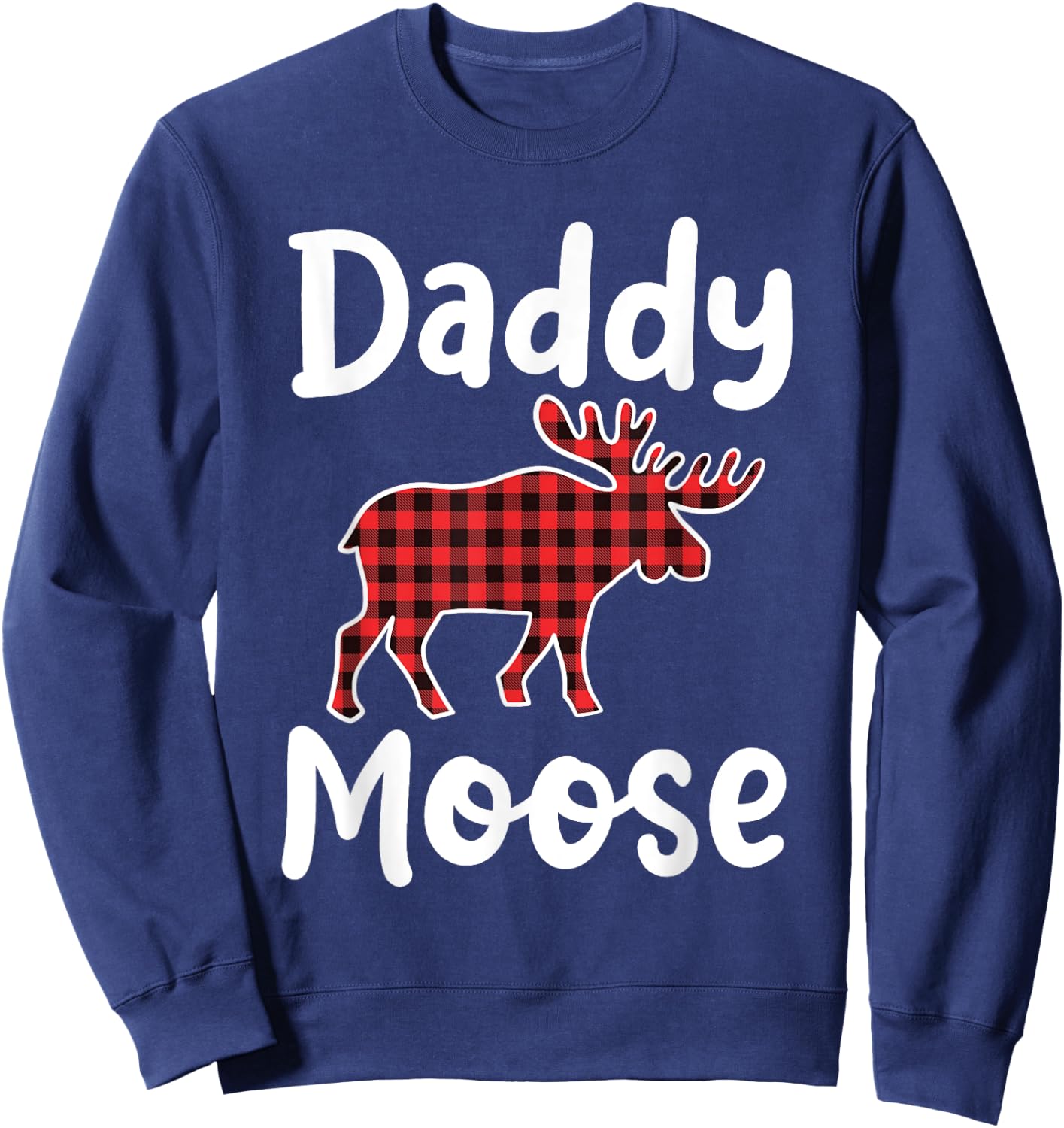 Daddy Moose Matching Family Merry Xmas in July Men Sweatshirt - Sweatshirt | Navy