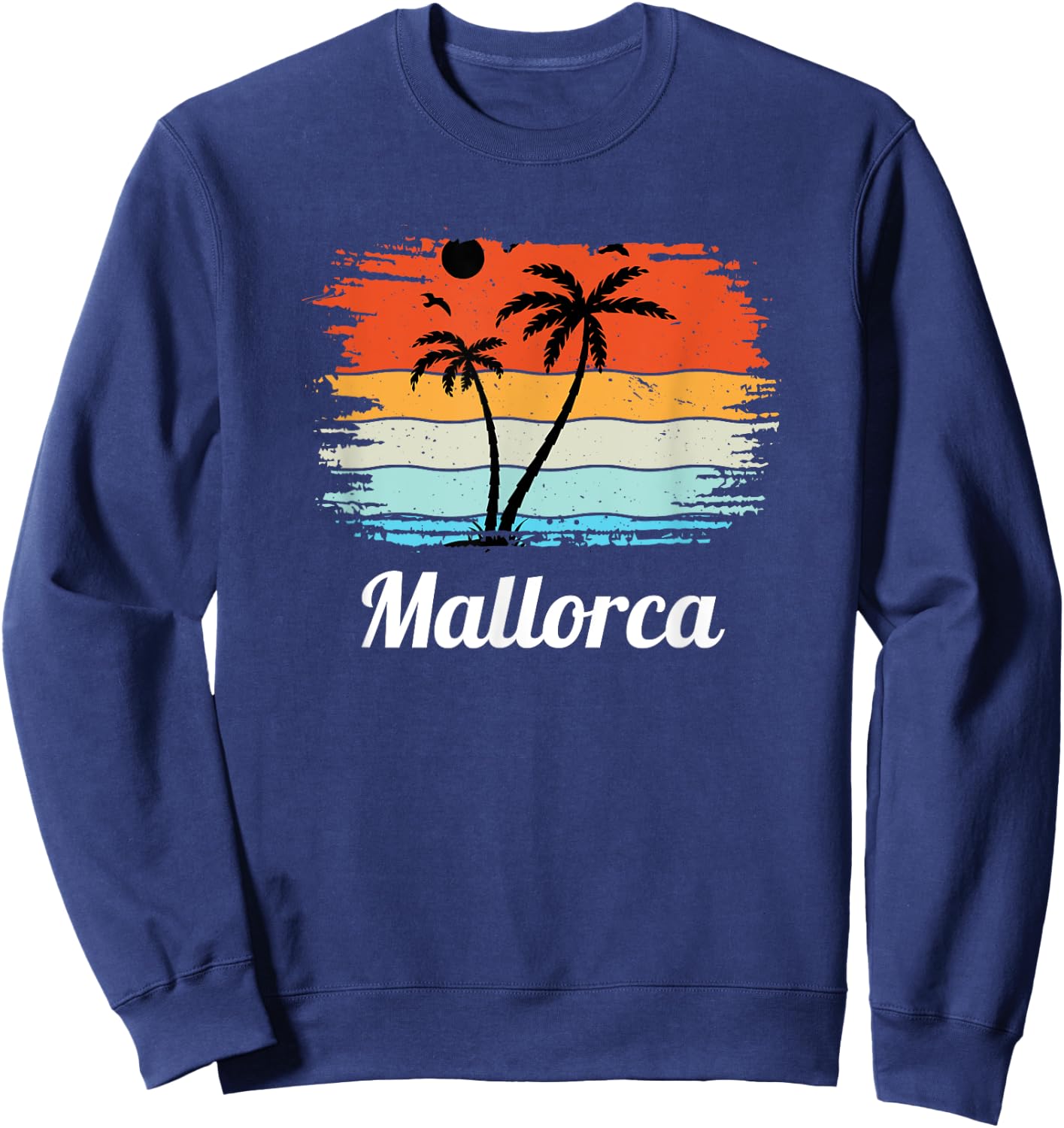 Mallorca Souvenir Vintage Sommer Urlaub Sweatshirt - Sweatshirt | Navy