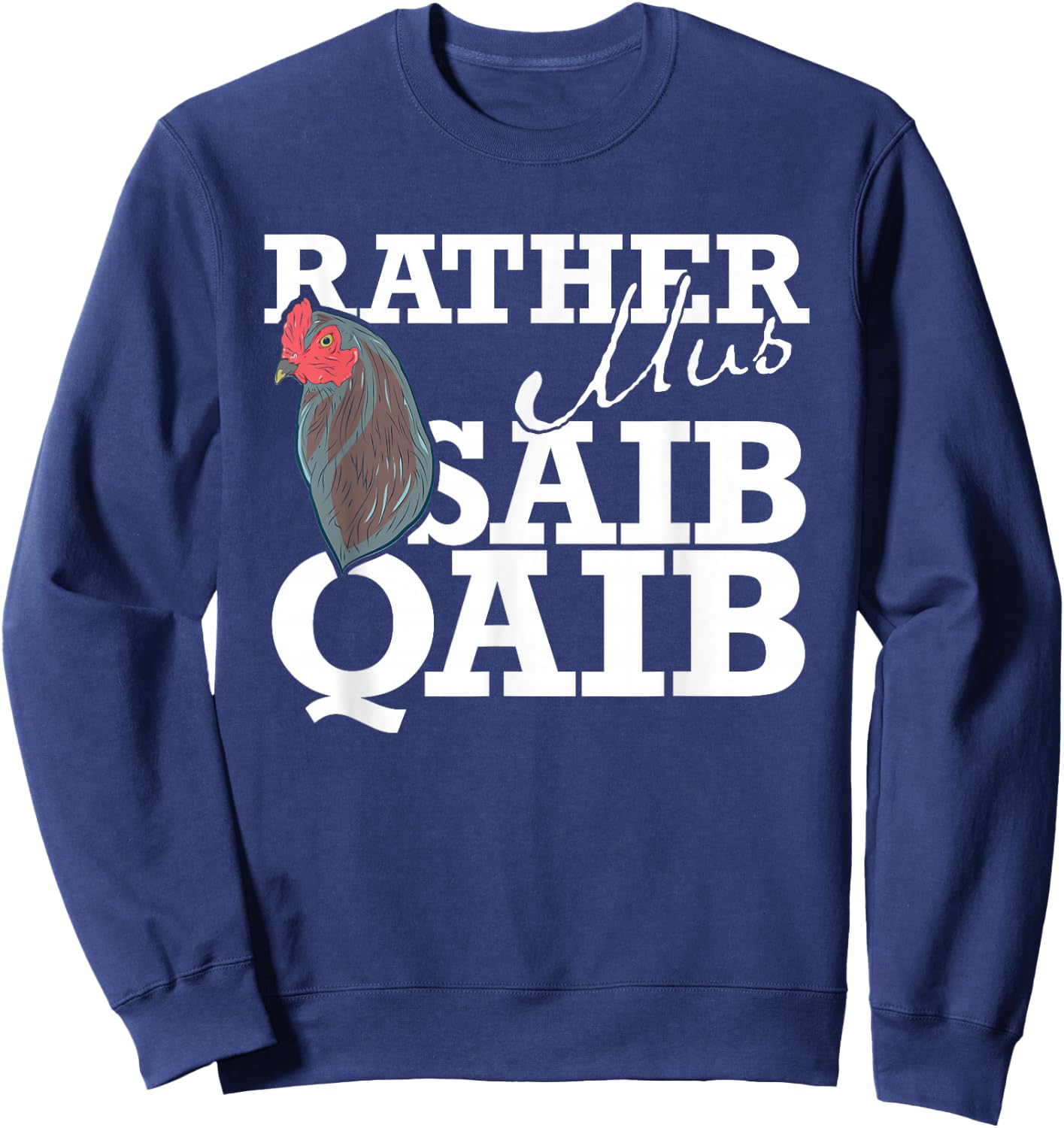 Rather Mus Saib Qaib / Chicken Hmong Sweatshirt - Sweatshirt | Navy