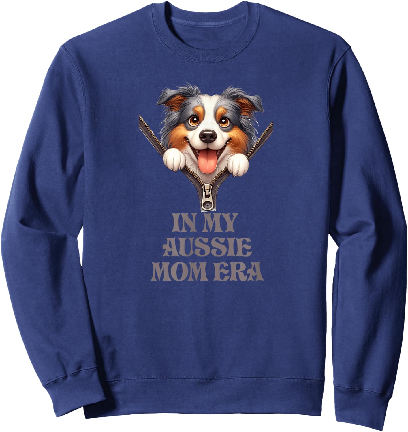 In My Aussie Mom Era Sweatshirt - Sweatshirt | Navy