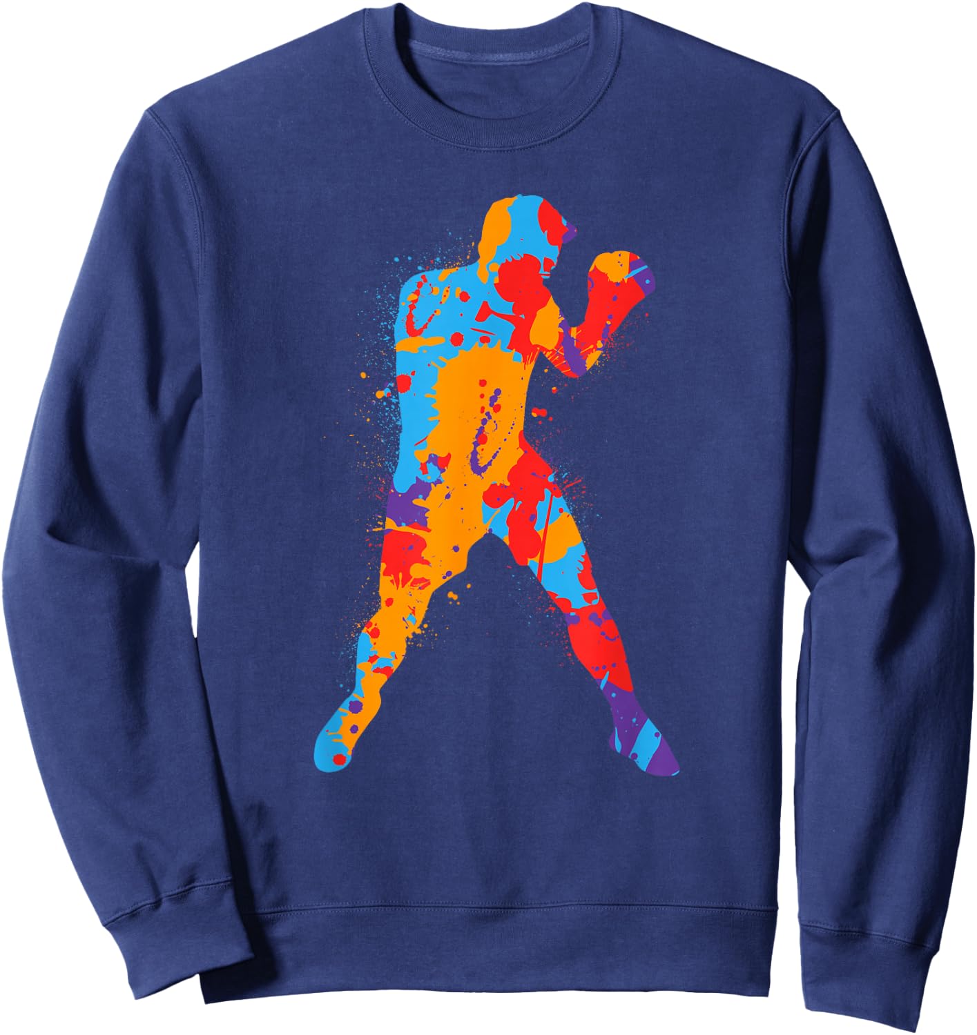 Boxing, colourful, boxing, men, boys, children, boxer , black Sweatshirt - Sweatshirt | Navy