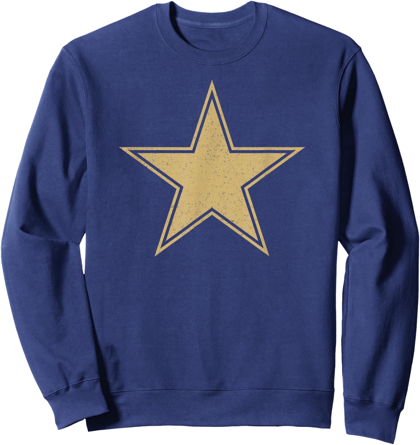 Goldener Stern auf einem Sweatshirt - Sweatshirt | Navy