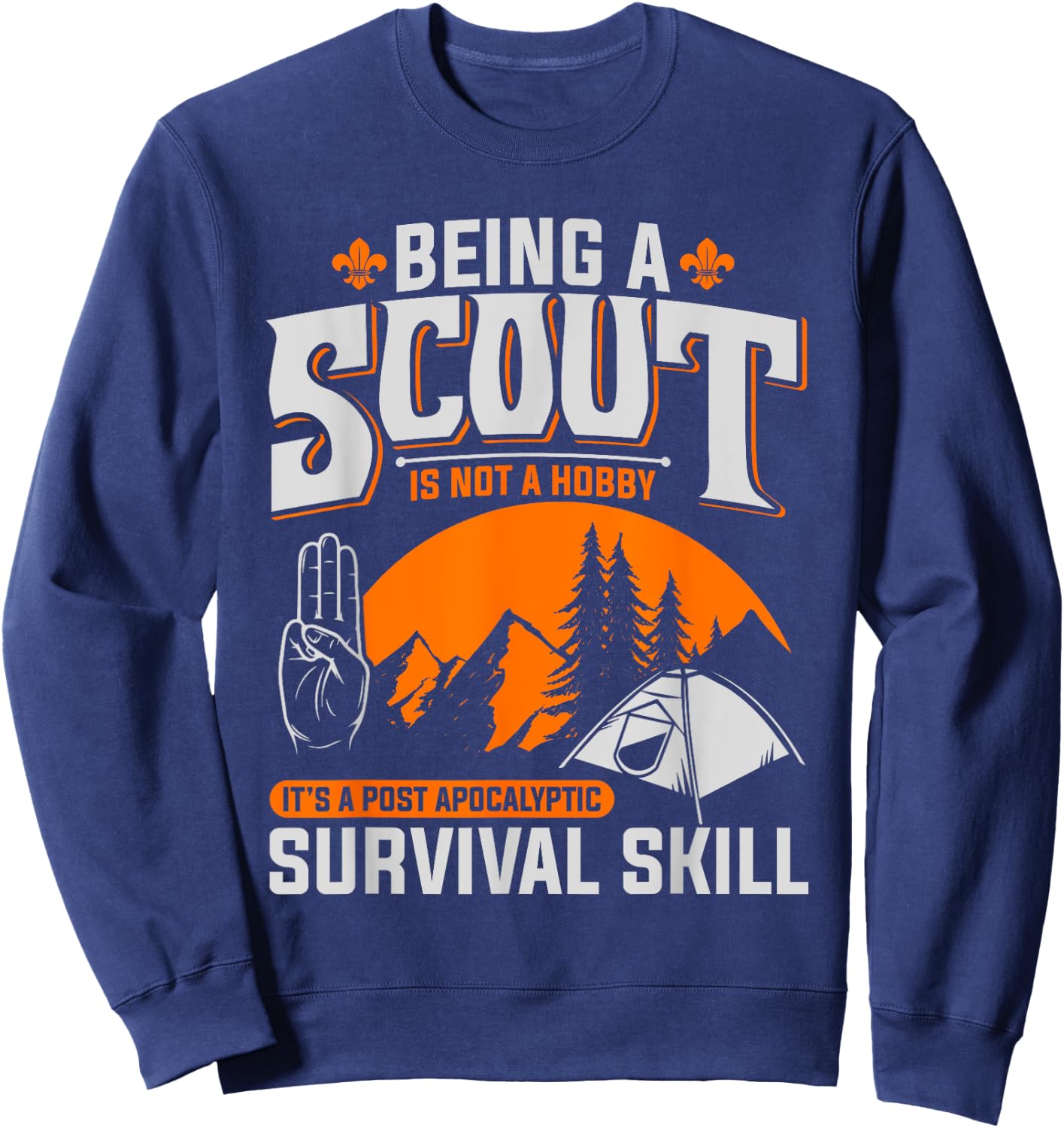 Being A Scout Is Not A Hobby - Boys & Girls Scouts Sweatshirt - Sweatshirt | Navy