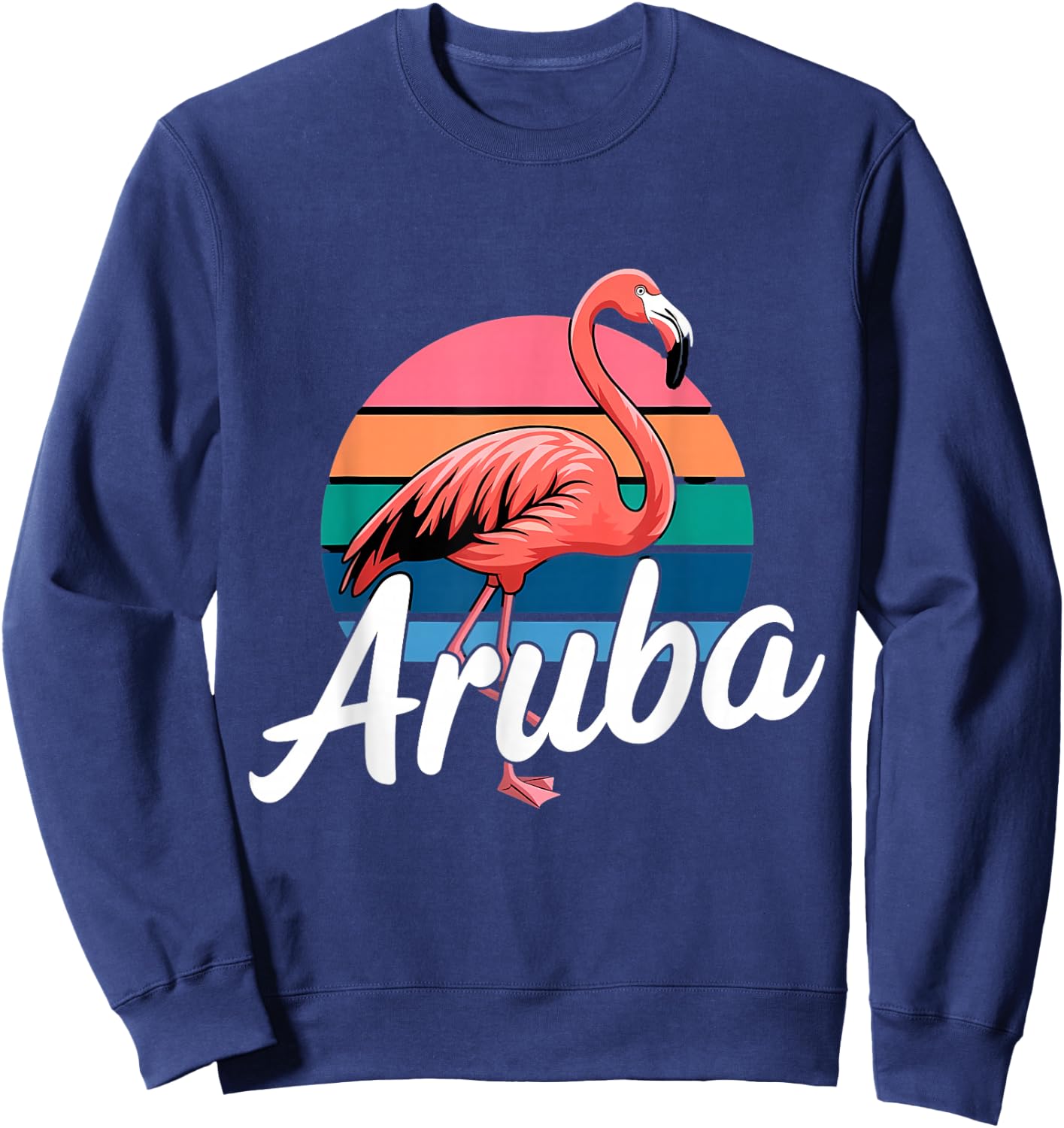Aruba Flamingo Souvenir Sweatshirt - Sweatshirt | Navy