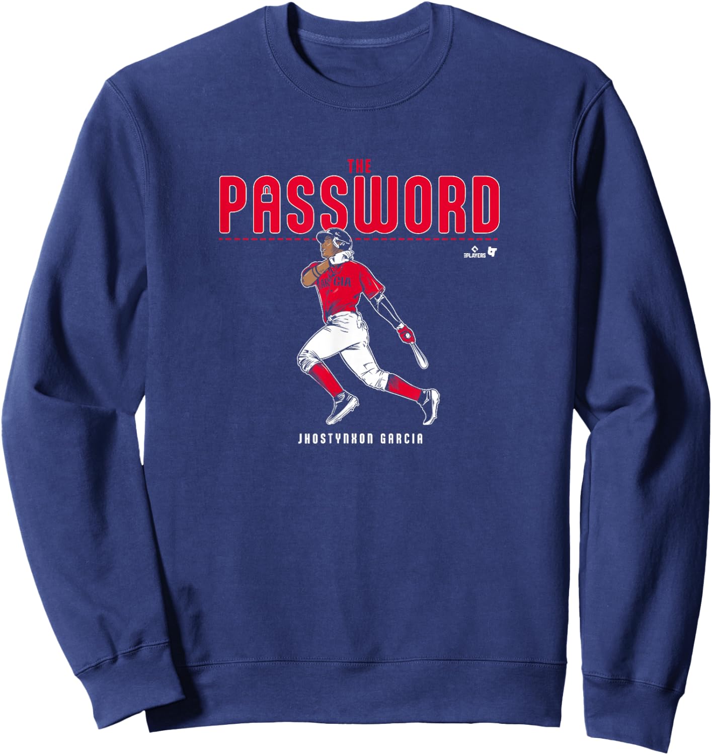 Jhostynxon Garcia: - The Password - Boston Baseball Sweatshirt - Sweatshirt | Navy
