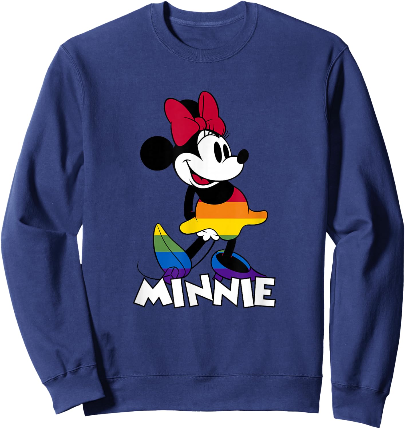 Disney Minnie Mouse Colorful Outfit Sweatshirt - Sweatshirt | Navy
