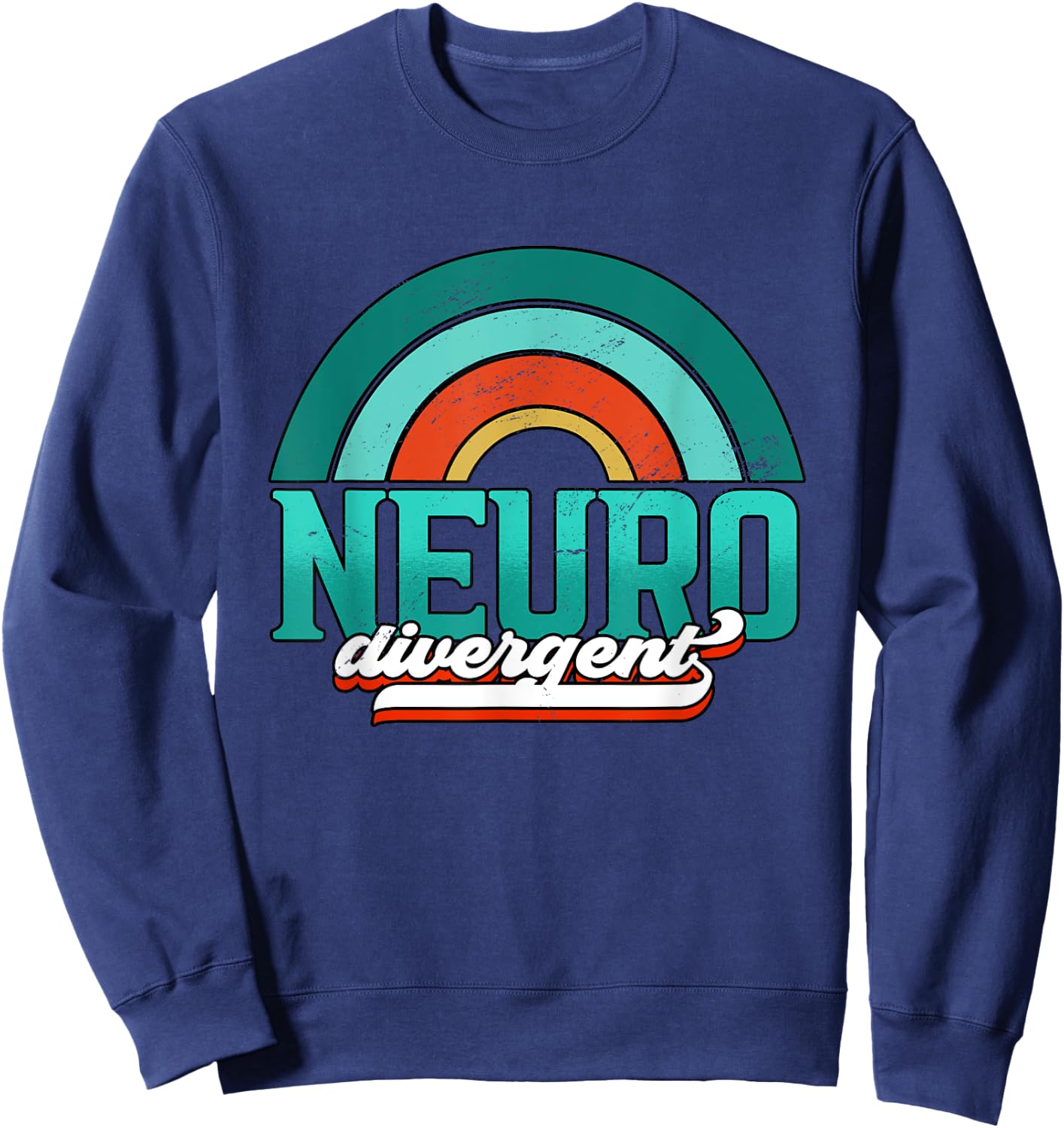 Adhd Awareness Neuro Divergent Sweatshirt - Sweatshirt | Navy