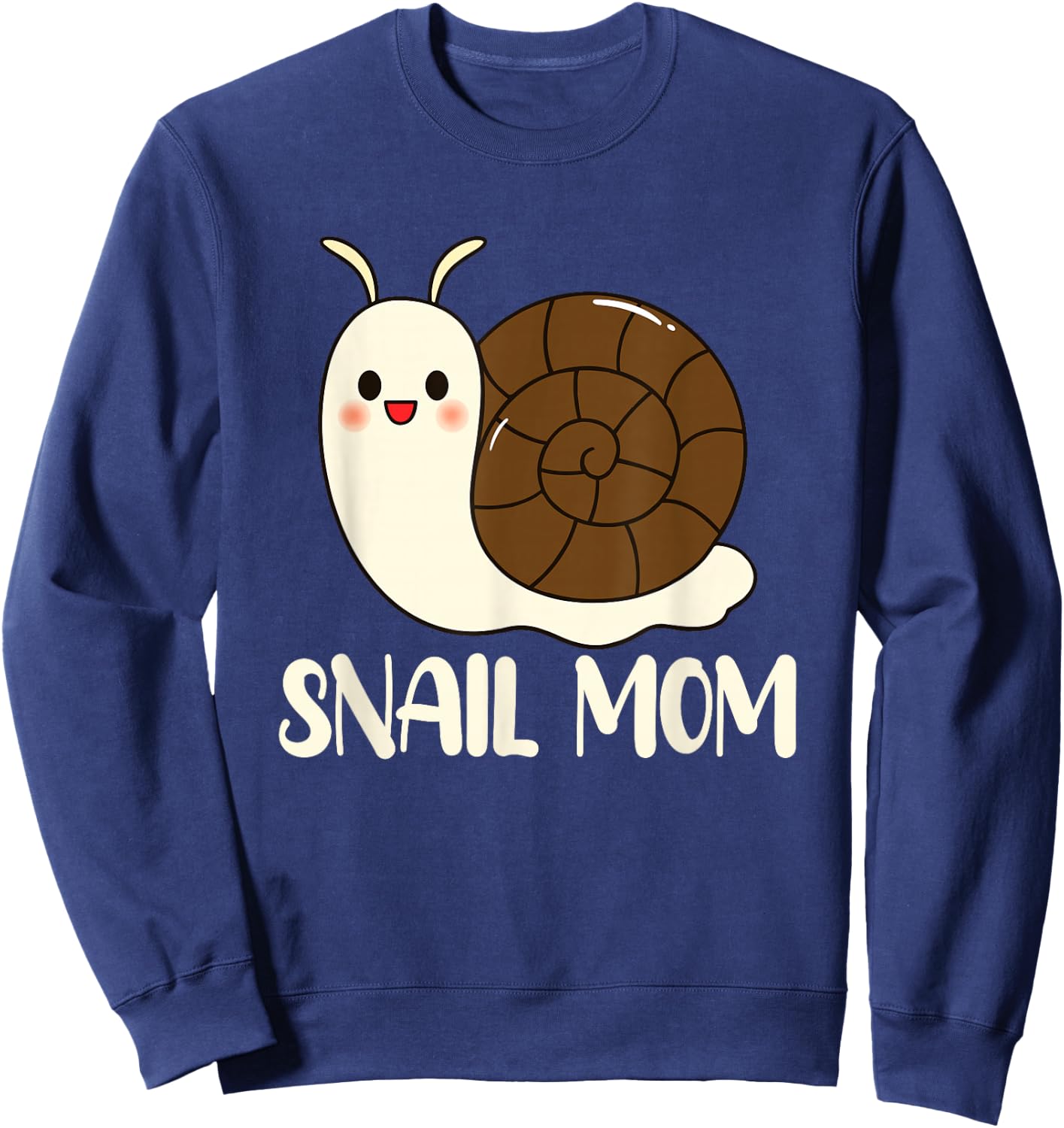 Snail Mom Slug Clothes Girls Outfit Gift Snail Sweatshirt - Sweatshirt | Navy