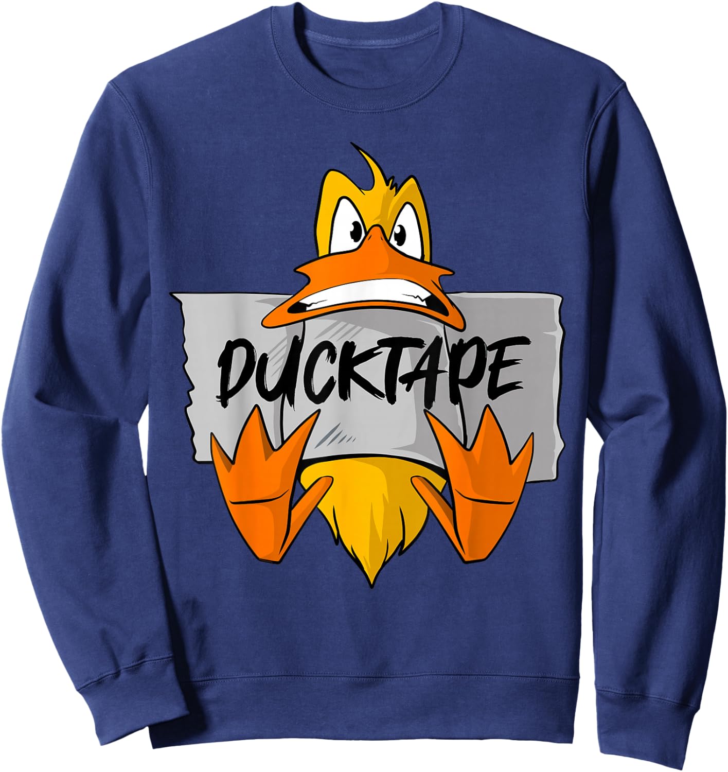 Funny Duck Tape Sweatshirt - Sweatshirt | Navy