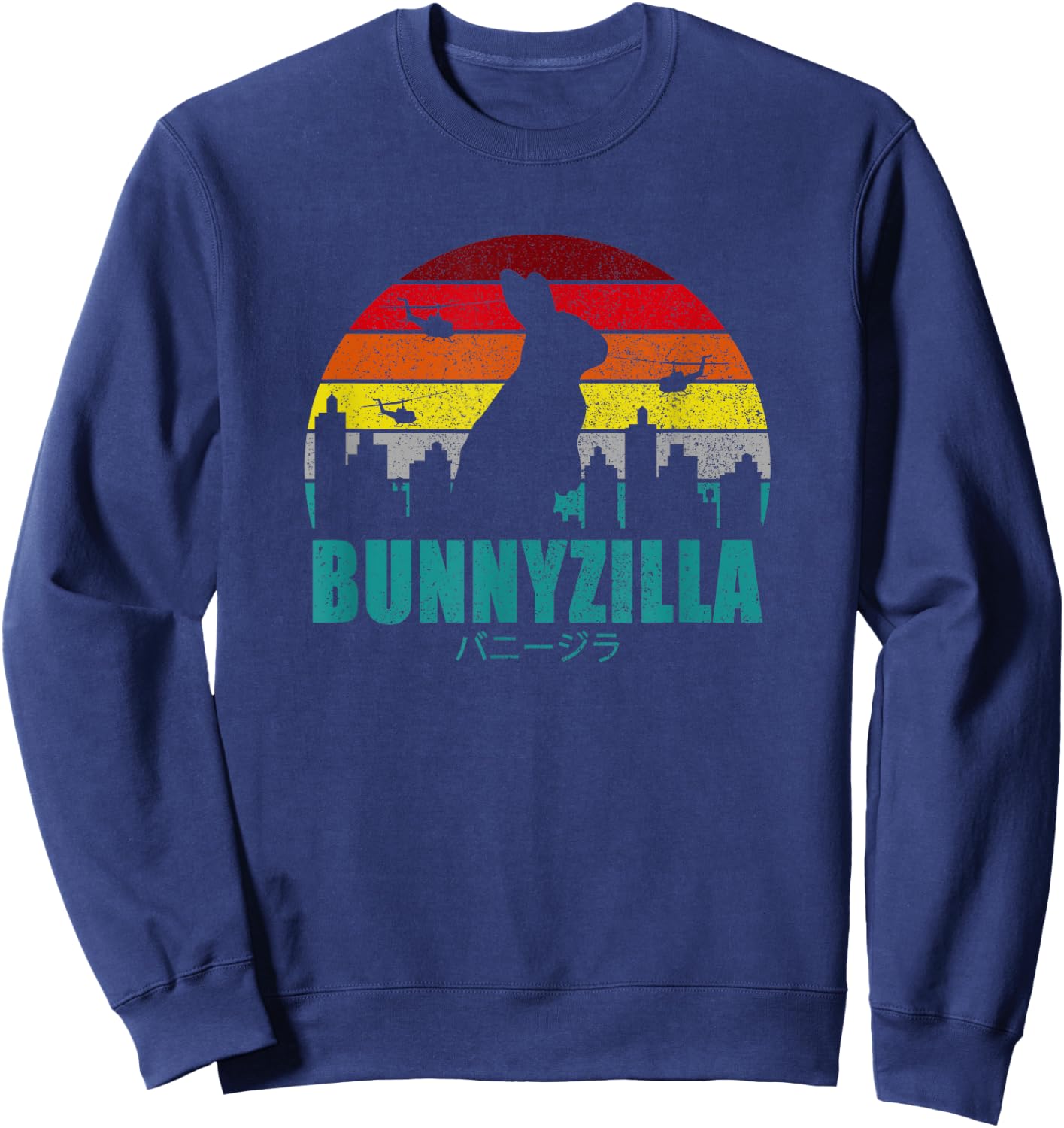 Bunnyzilla I Bunny Lover Sweatshirt - Sweatshirt | Navy