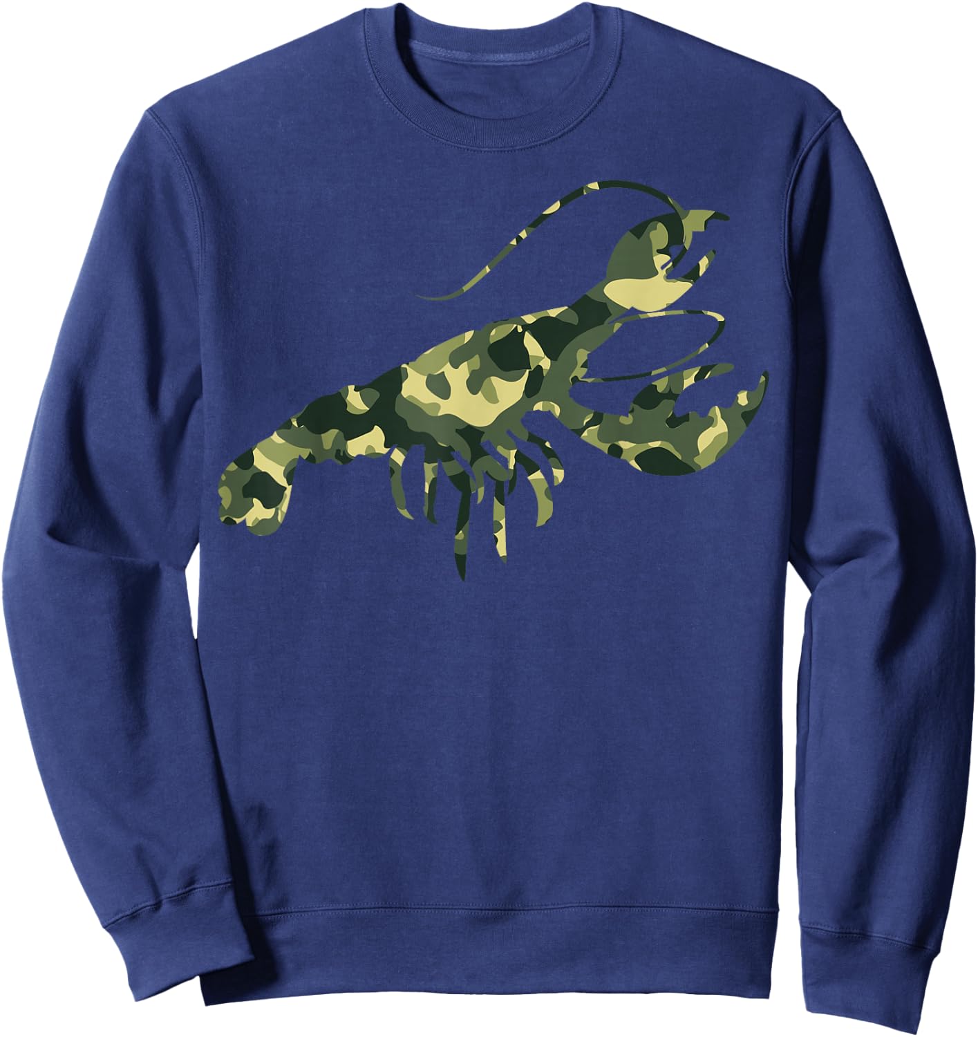 Crawfish Lover Men Women Gifts - Funny Camouflage Crawfish Sweatshirt - Sweatshirt | Navy
